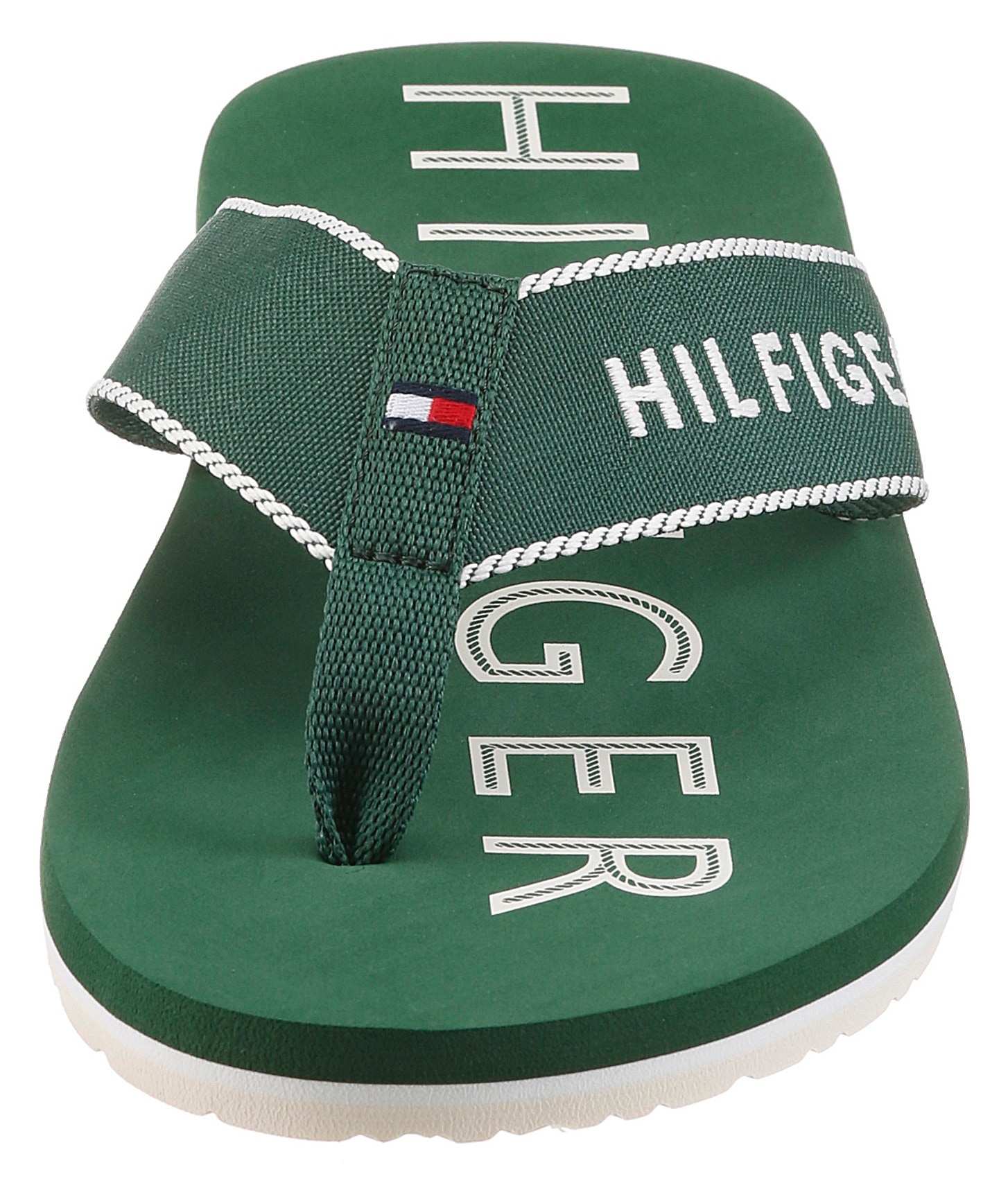Tommy Hilfiger Zehentrenner »SPORTY HILFIGER BEACH SANDAL«  Sommerschuh, Strandschuh mit Kontrastbesätzen