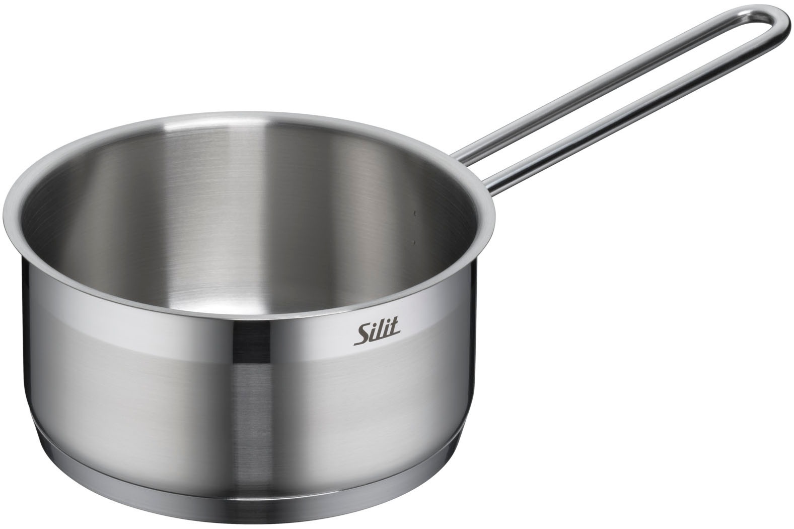 Silit Topf-Set »Toskana, teilmattiert, Induktions Töpfe Set unbeschichtet«, Edelstahl 18/10, (Set, 9 tlg., Bratentopf Ø 20 cm, Fleischtopf Ø 16/20/24 cm, Stielkasserolle Ø 16 cm), mit Glasdeckel, für alle Herdarten geeignet, ohne Innenskalierung