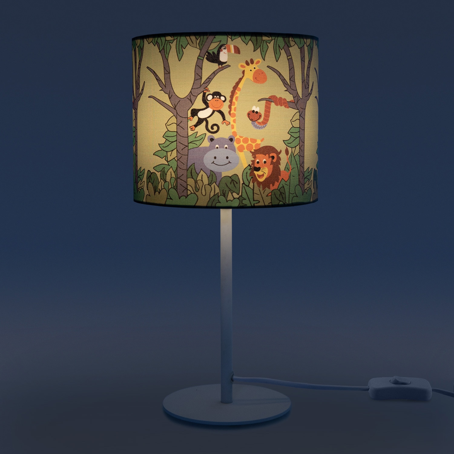 Paco Home Tischleuchte »Diamond online Tier-Motiv, LED Kinderlampe Dschungel 1 flammig-flammig, E14 kaufen Tischleuchte 638«, Kinderzimmer