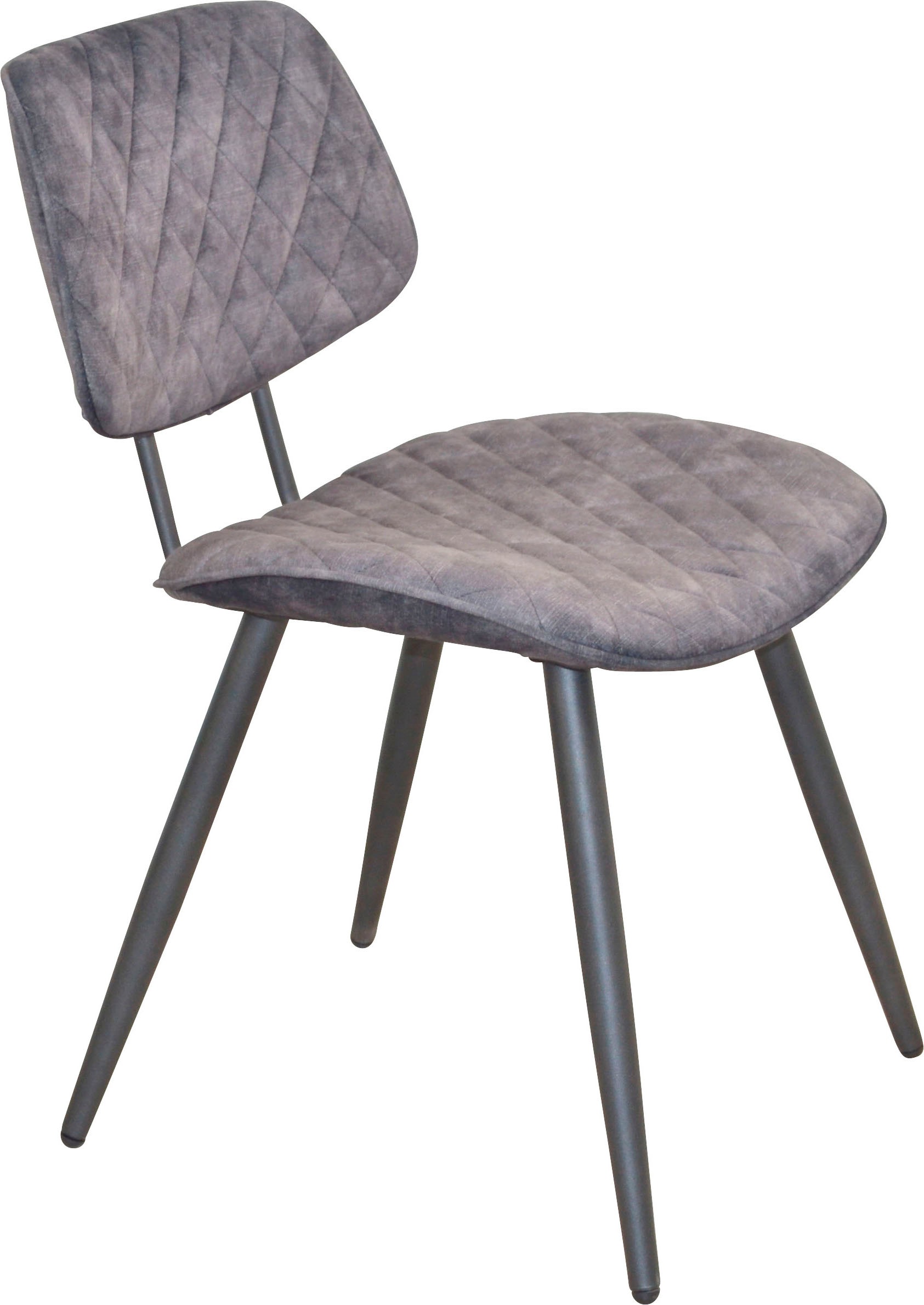 INOSIGN Polsterstuhl, (Set), 1 St., Samtstruktur, Gestell aus Stahlrohr, Si günstig online kaufen