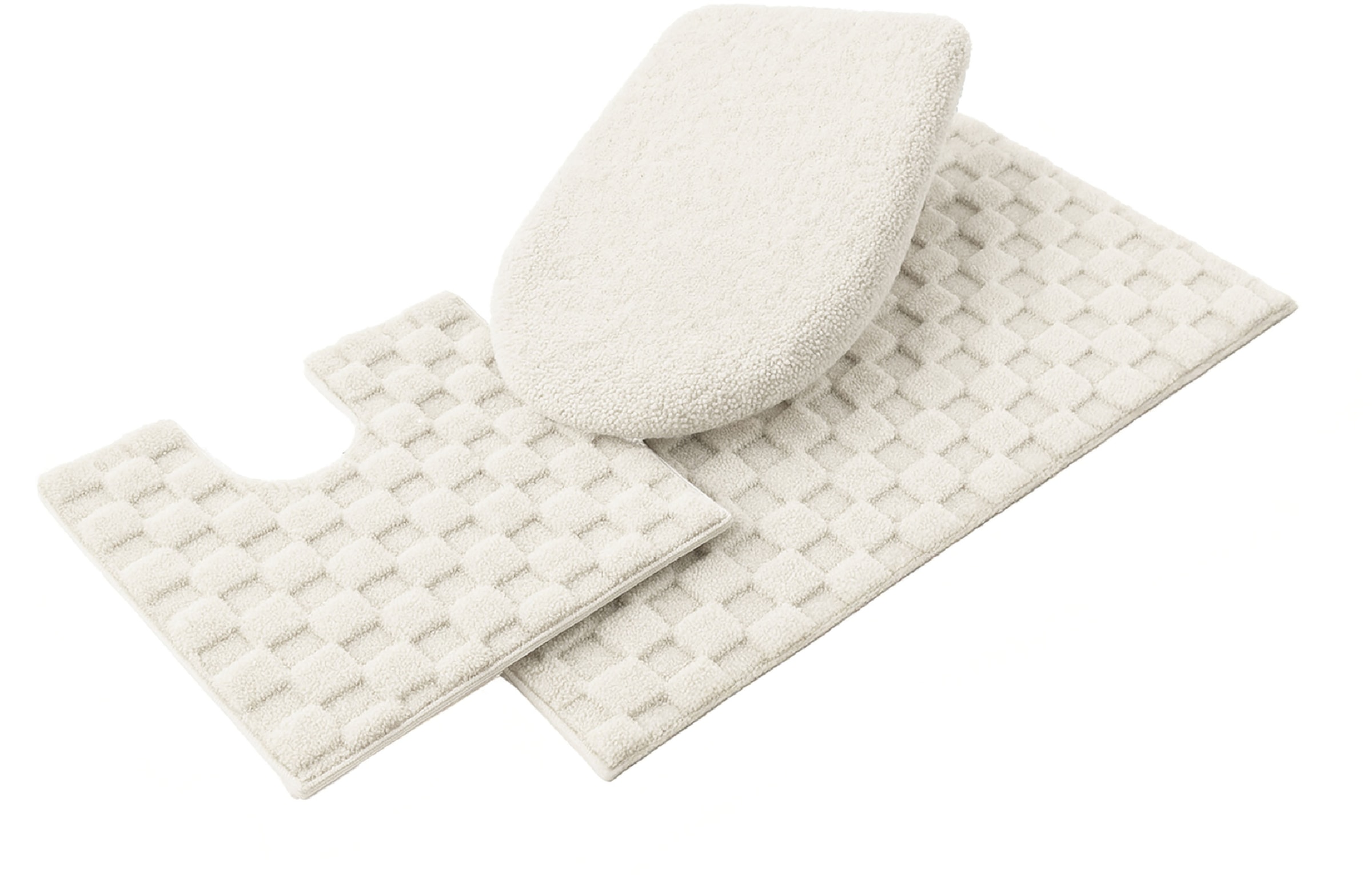 OTTO home Badematte »Naala, Badvorleger, Badezimmer Teppich, sehr weich«, rutschhemmend beschichtet, schnell trocknend-fußbodenheizungsgeeignet, weiche Haptik, auch als 2-teiliges Set erhältlich, Made in Europe