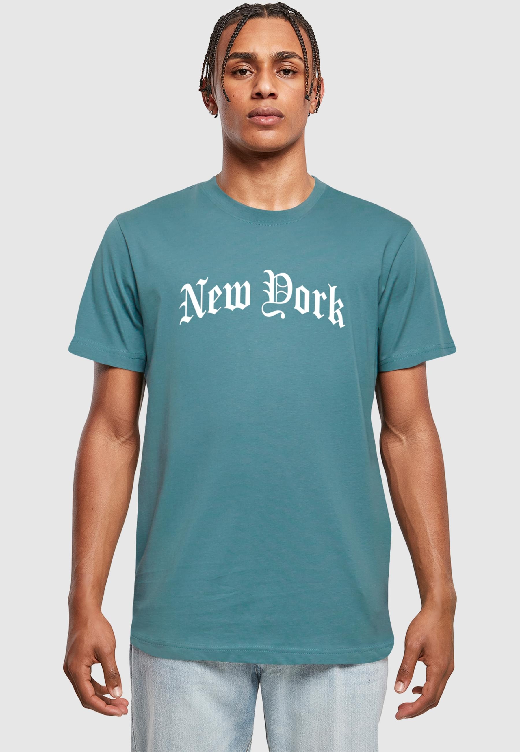 MisterTee T-Shirt »MisterTee Herren New York Wording Tee« 1 Stk.