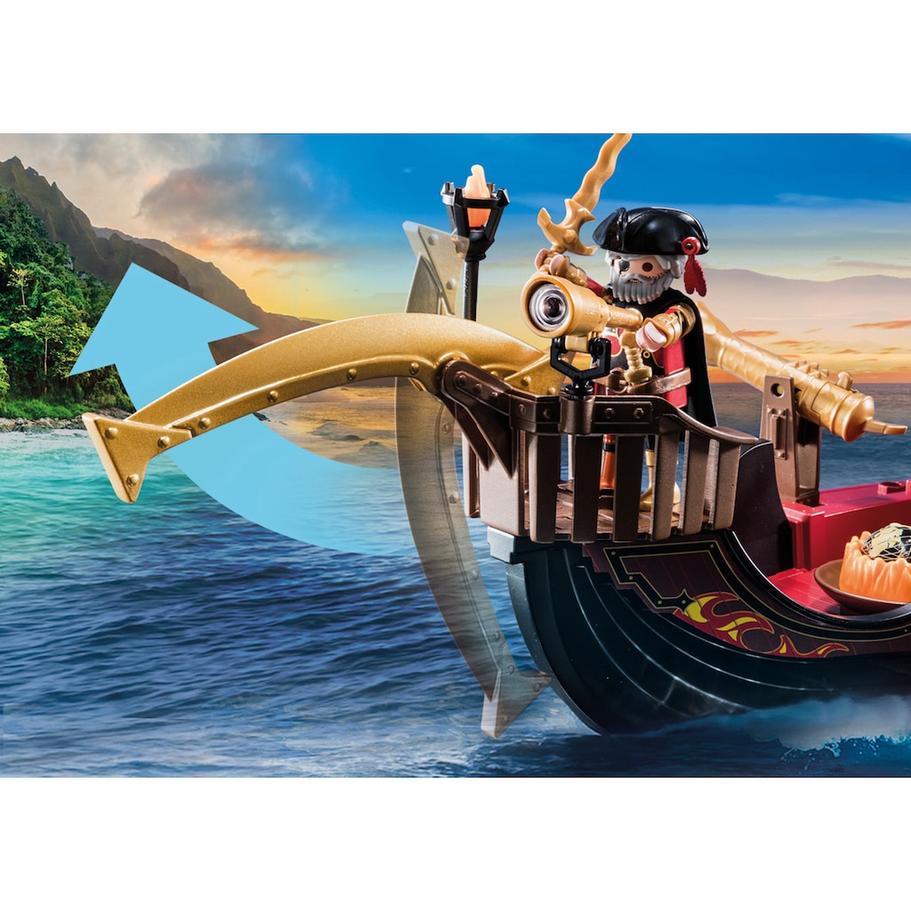 Playmobil® Konstruktions-Spielset »Burnham Raiders Feuerschiff (70641), Novelmore«, (55 St.)