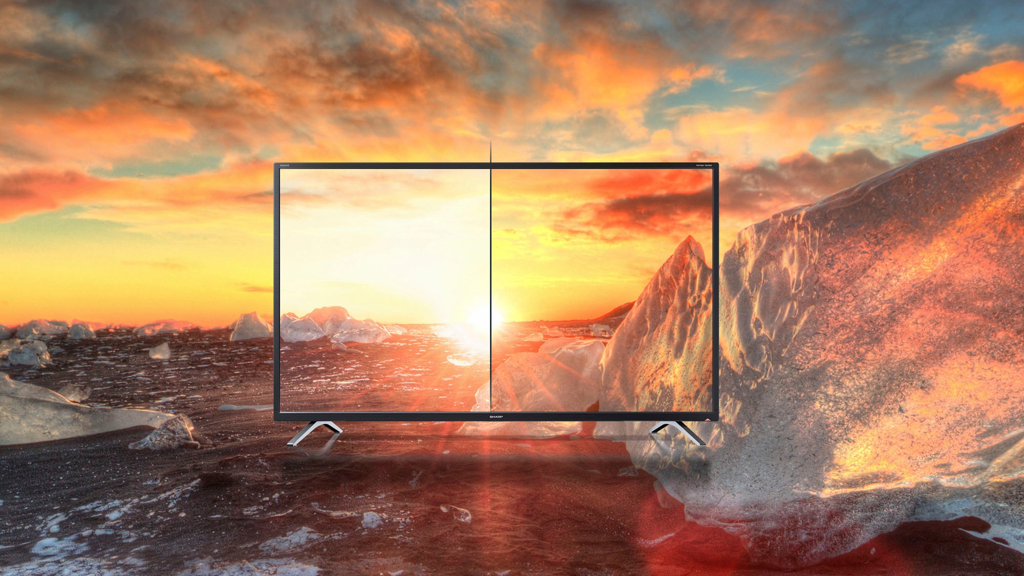 Sharp LED-Fernseher »4T-C43FK_«, 4K Ultra HD, Smart-TV