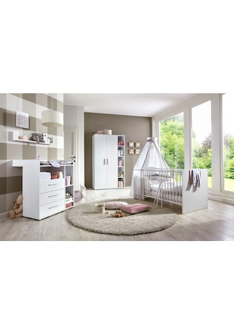 Babyzimmer-Komplettset »Luis«, (Set, 4 St., Babybett, Wickelkommode, Wandboard,...