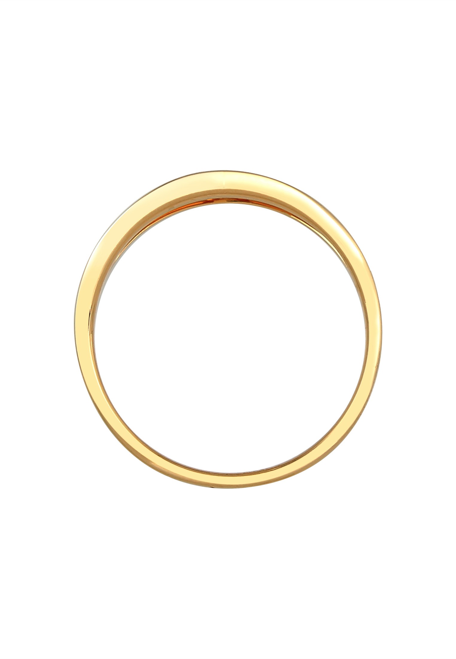 Elli DIAMONDS Verlobungsring »Verlobung Wellen Diamant (0.06 ct.) 585 Gelbgold«