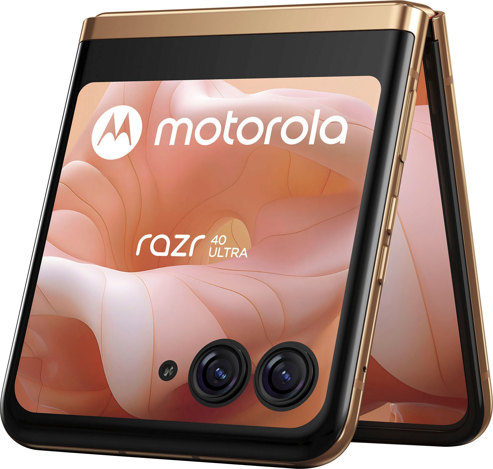 Motorola Smartphone »Motorola razr40 ultra«, Peach Fuzz, 17,52 cm/6,9 Zoll, 256 GB Speicherplatz, 12 MP Kamera