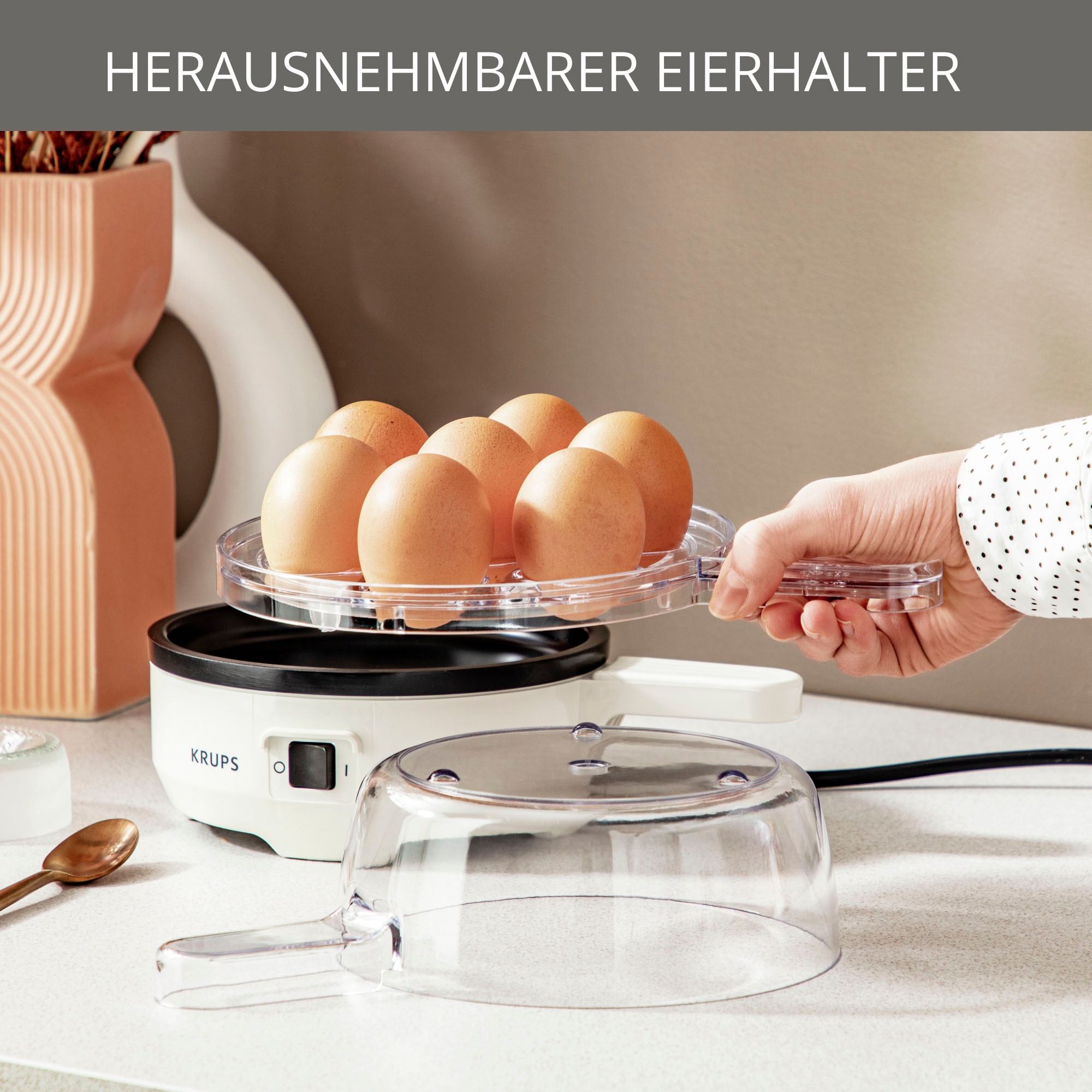 Krups Eierkocher »F23370 Ovomat Special«, für online W, 7 gleichzeitig, 350 akustischem Konsistenz, 7 mit Signal Eier Eier, St. bestellen perfekte