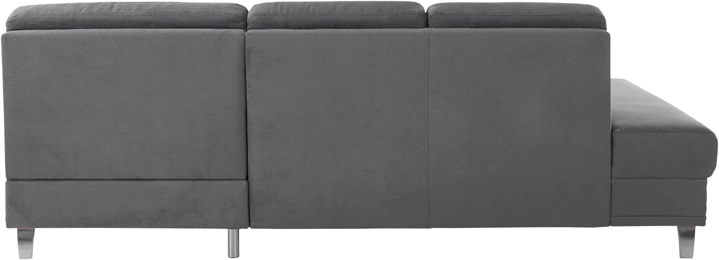sit&more Ecksofa »Clio L-Form«, wahlweise mit Bettfunktion oder Vorziehsitz und Bettkasten, Federkern
