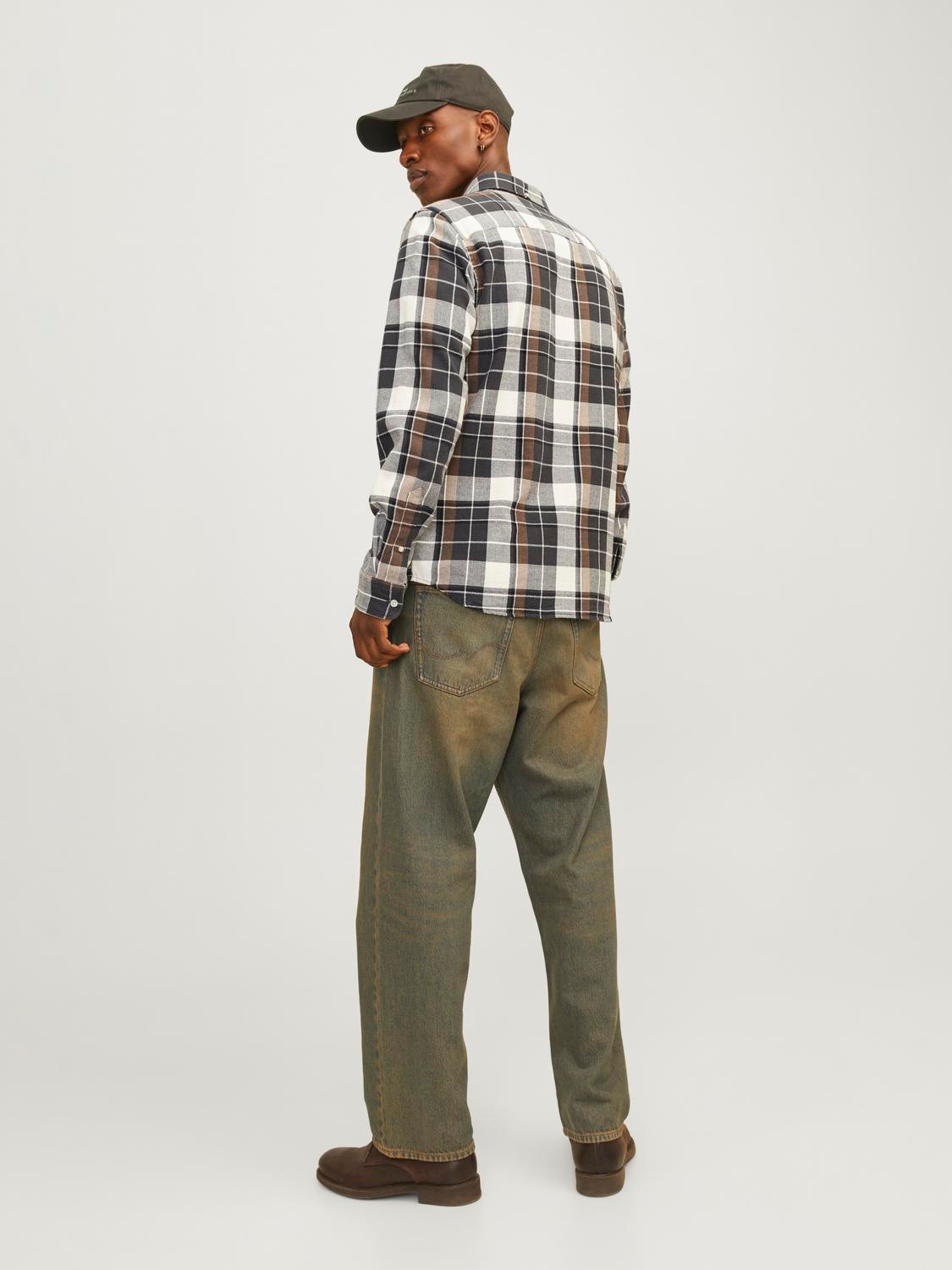 Jack & Jones Langarmhemd »JPRBLUBROOK CHECK STRUCTURE L/S SHIRT SN«