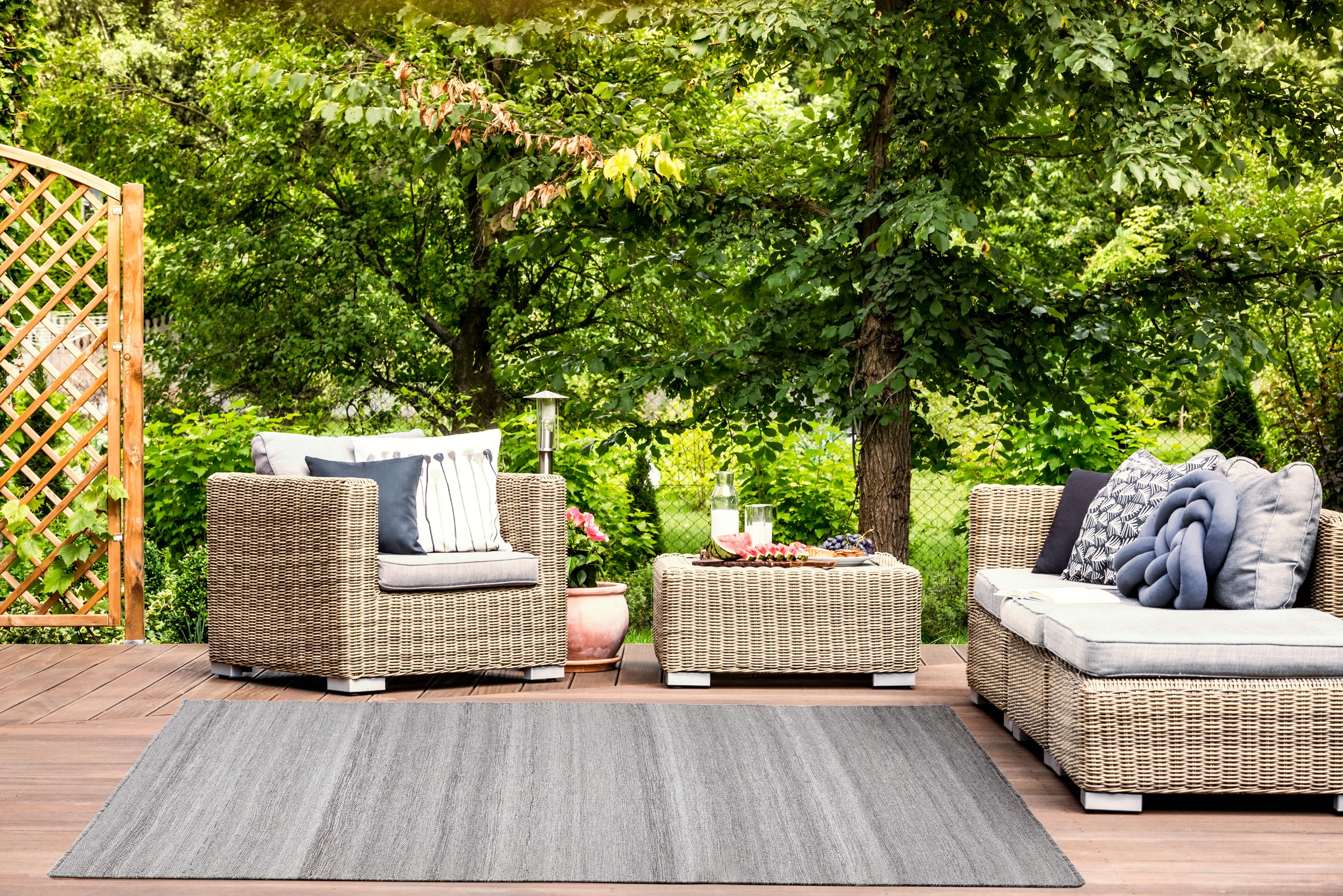 LUXOR living Teppich »Bodo«, rechteckig, 15 mm Höhe, meliert, In- und Outdoor geeignet, Wohnzimmer