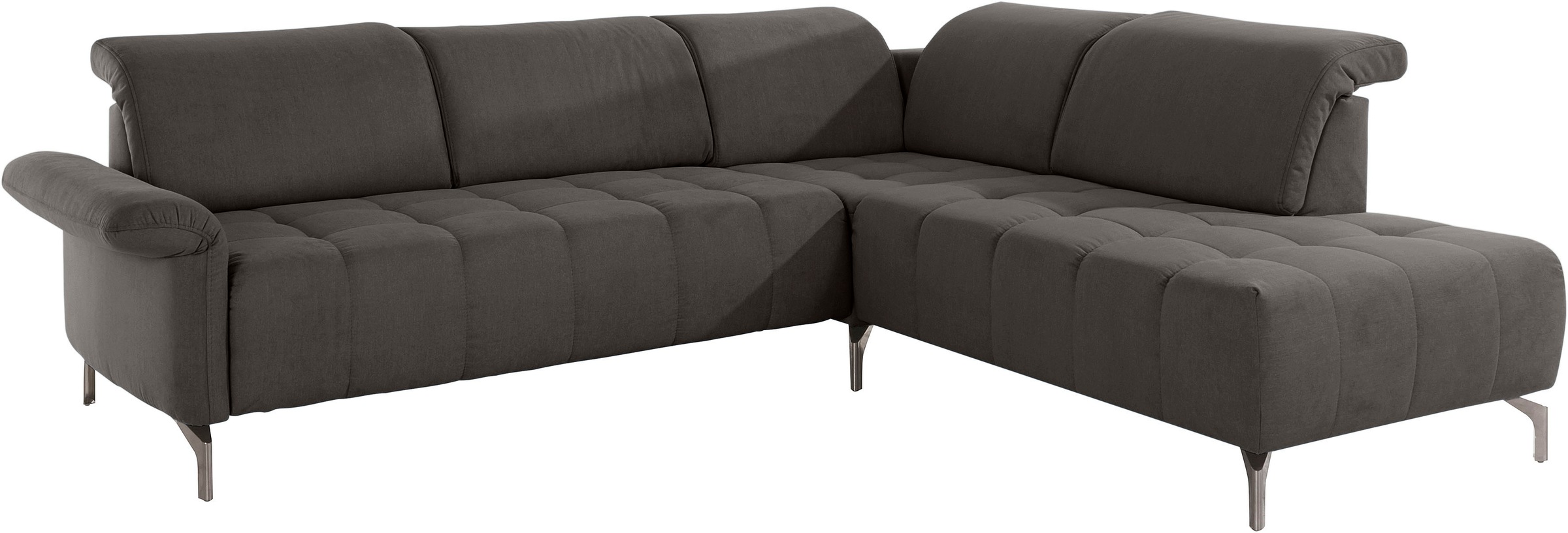 INOSIGN Ecksofa »Fresh L-Form«, Federkern, wahlweise Kopfteilverstellung und motorischer Vorziehsitz