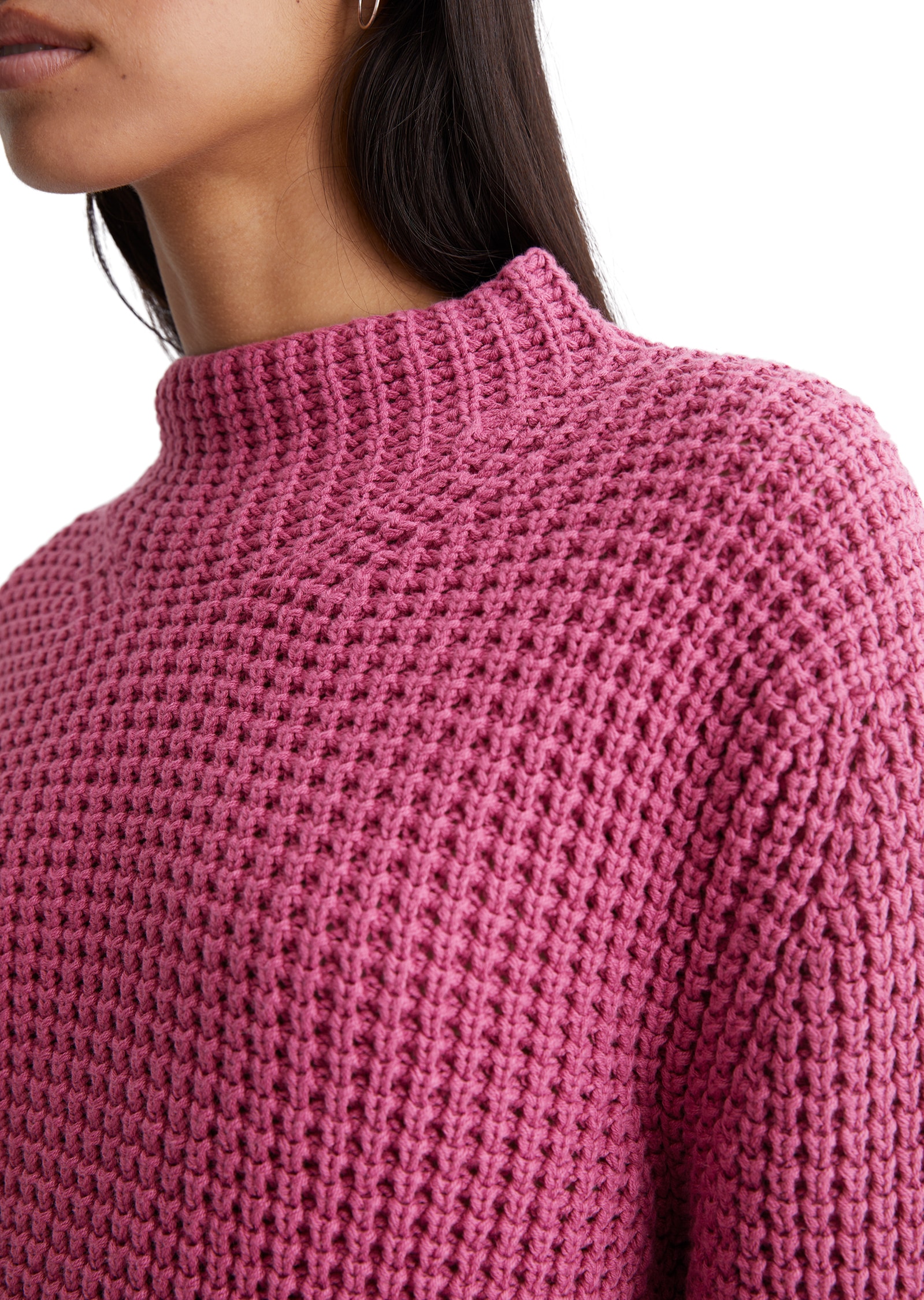 Marc O'Polo DENIM Stehkragenpullover, mit angesagtem Strickmuster