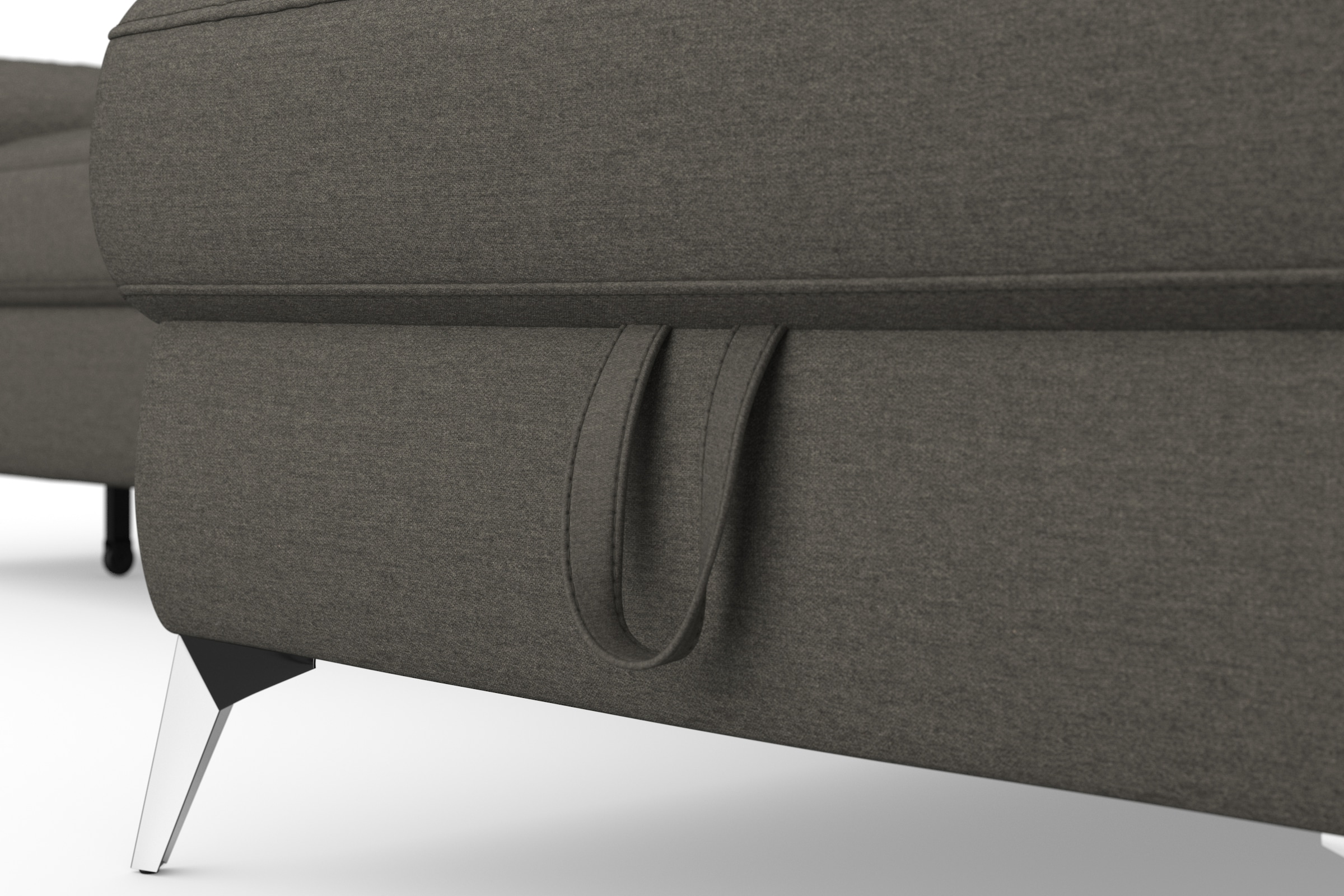 sit&more Ecksofa »Padua L-Form«, inklusive Sitztiefenverstellung, Armteilfunktion und Federkern