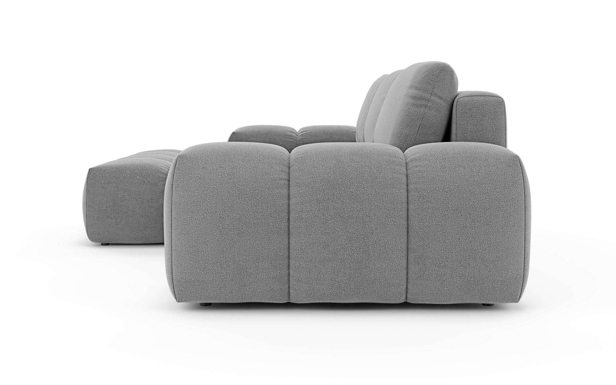 INOSIGN Ecksofa »AZITA klein optionale Schlafsofa mit Bettkasten, B/T/H: 270/166,5/84cm«, L-Form mit Wellenunterfederung, Bubble-Optik