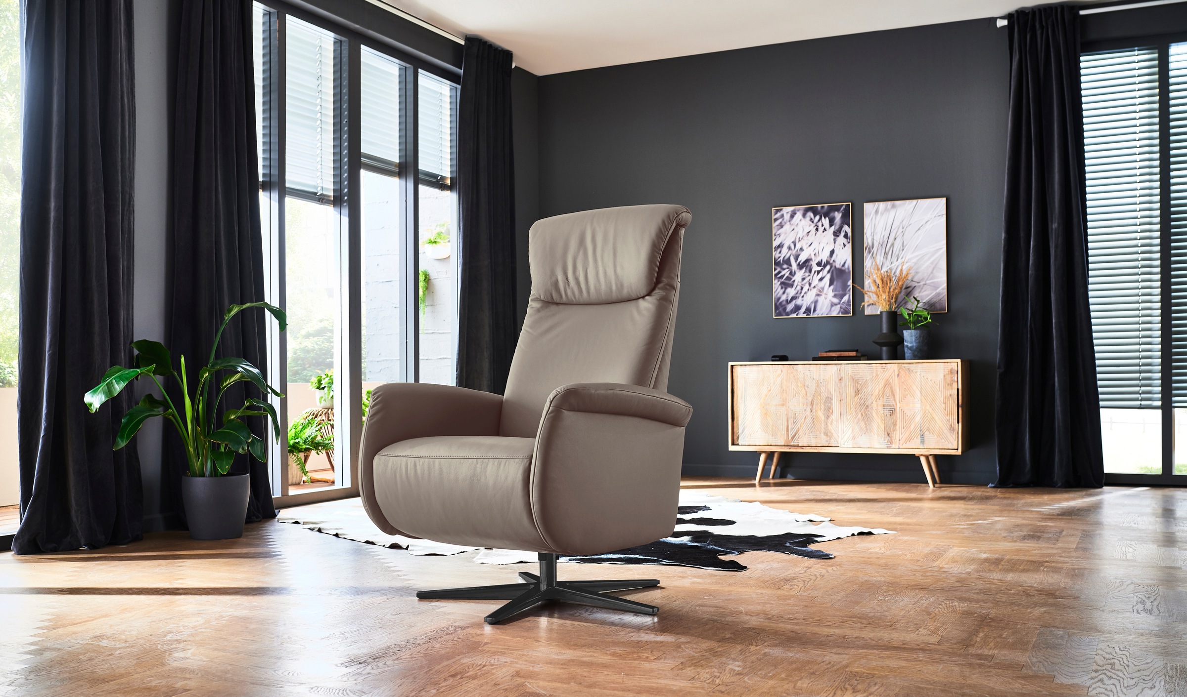 Places of Style Relaxsessel »Cartore Fuß schwarz, manuelle oder motorische günstig online kaufen