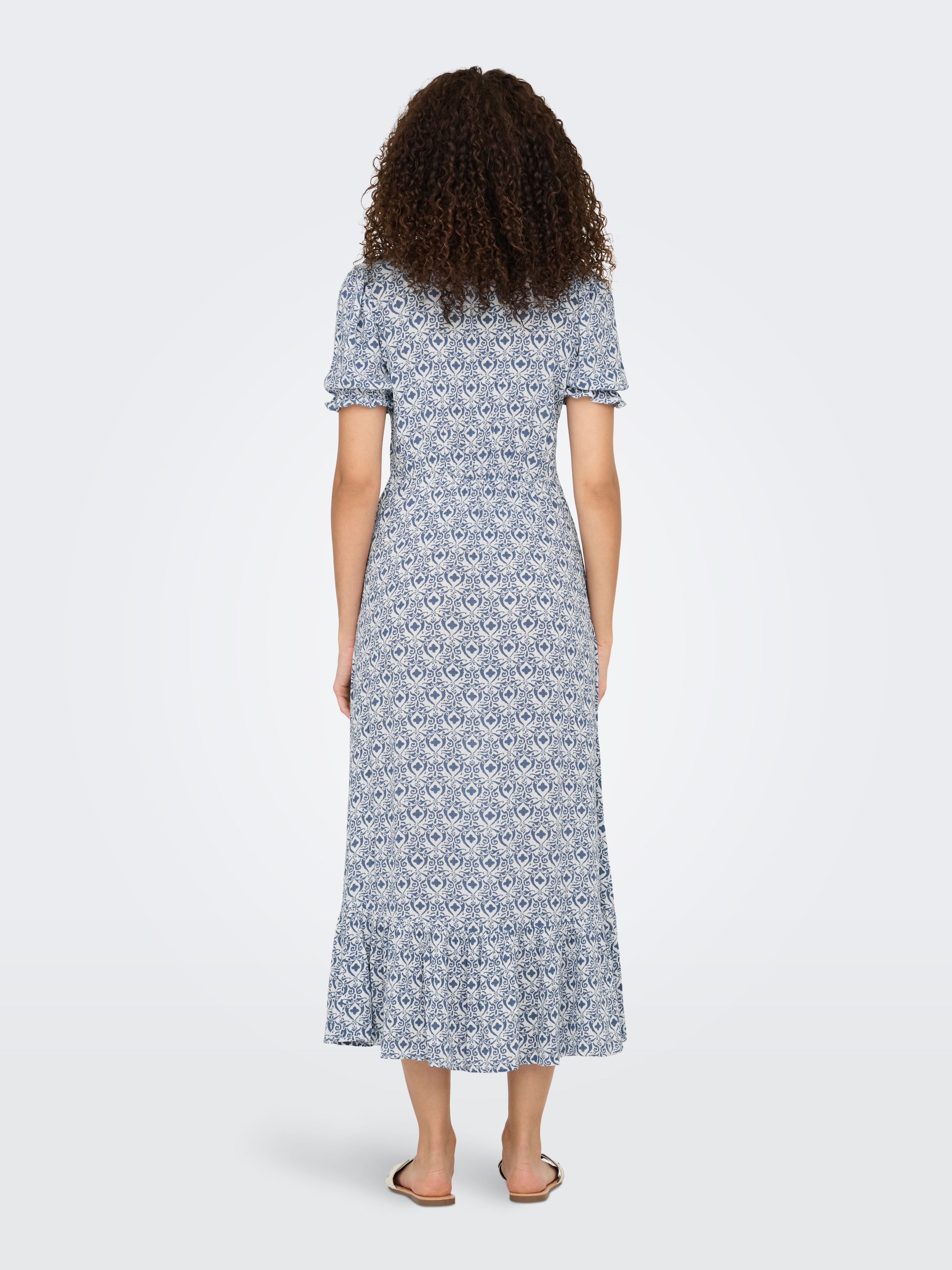 ONLY Maxikleid »ONLCHIANTI S/S LONG DRESS WVN NOOS« Viskose, regular fit
