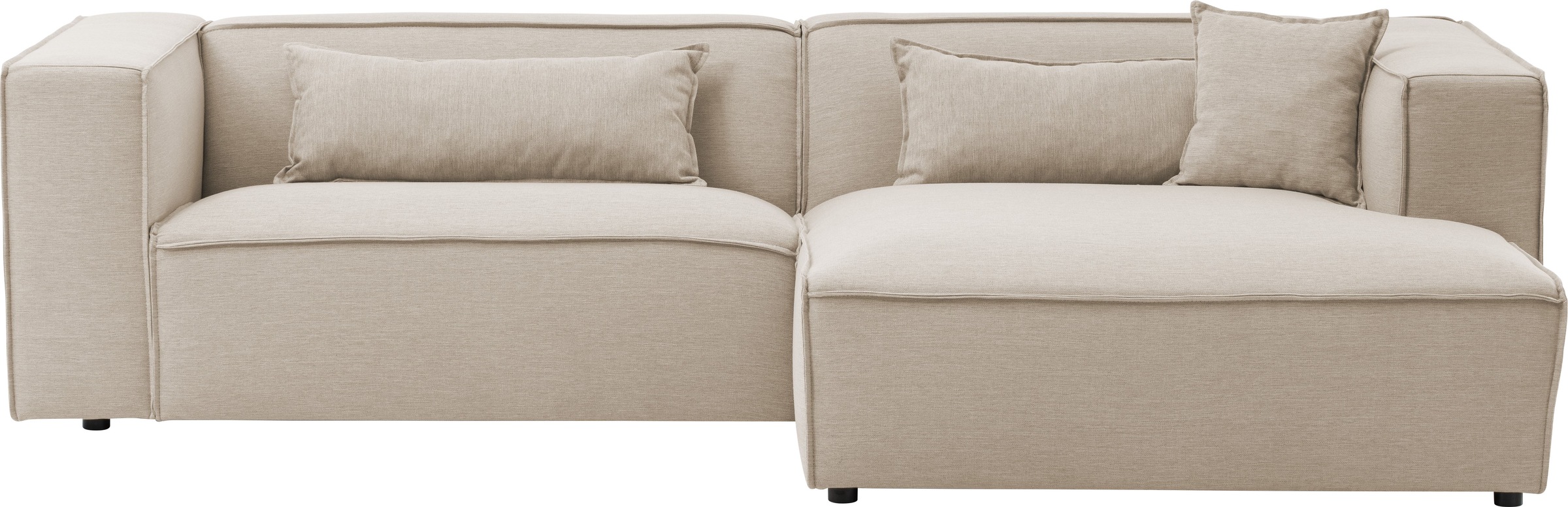 LeGer Home by Lena Gercke Ecksofa »PIARA mit Kedernaht, Cord, Leinenoptik o günstig online kaufen