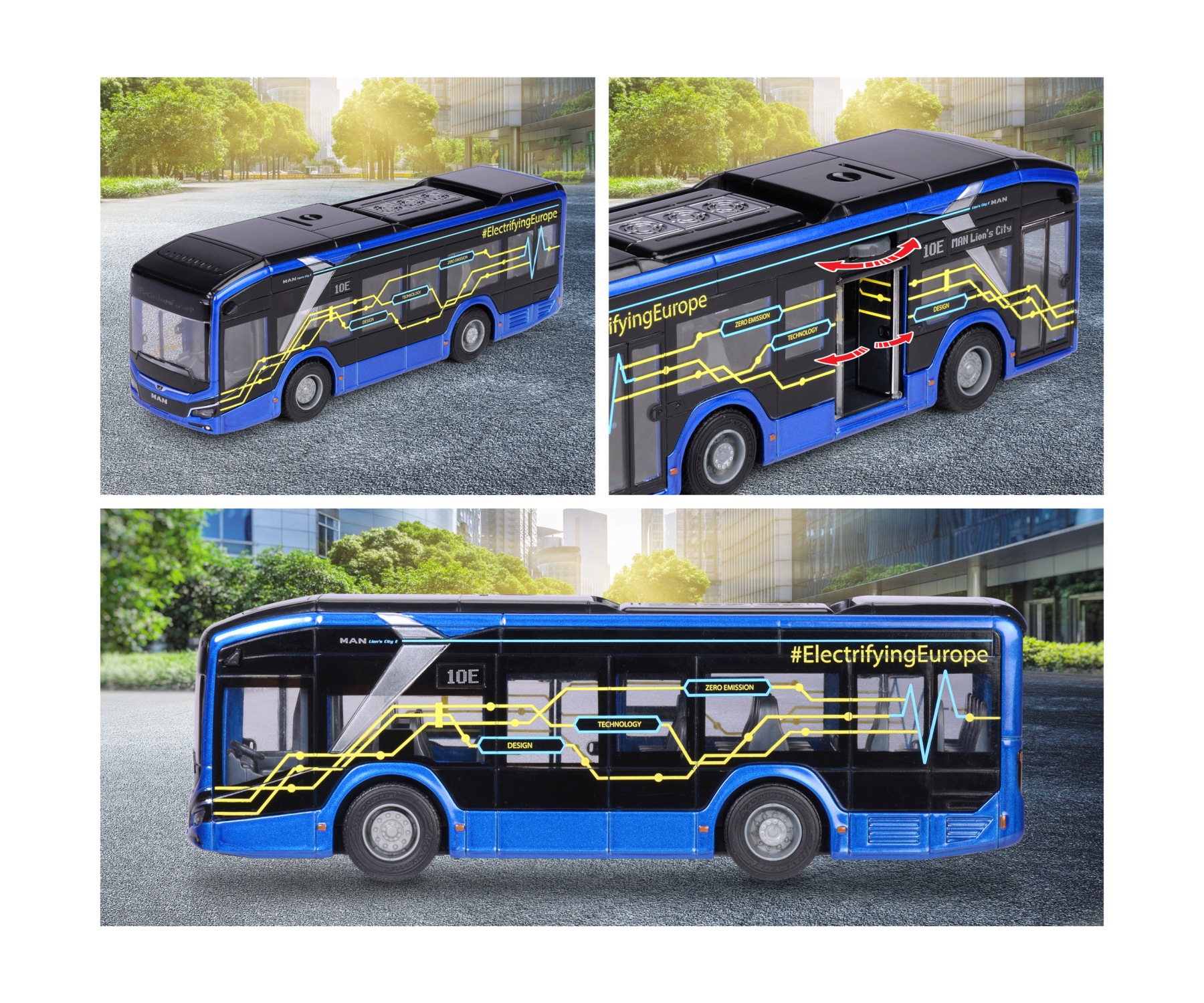 majORETTE Spielzeug-Bus »MAN Lion's City 10 E«