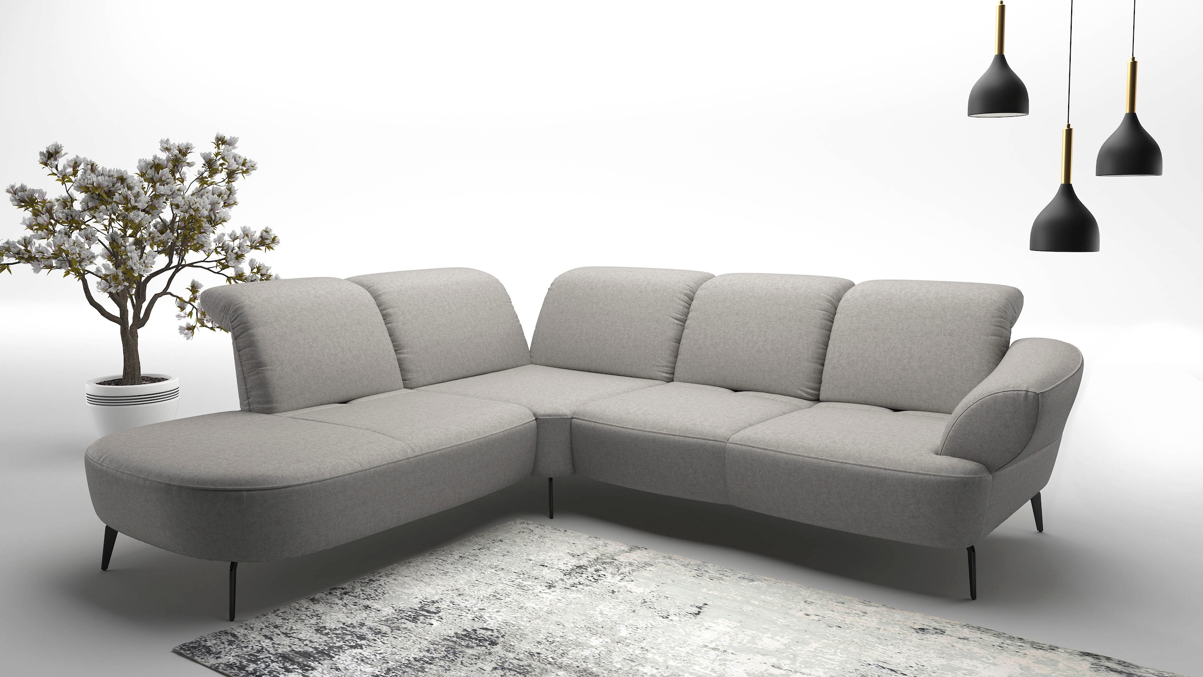 sit&more Ecksofa »Dance, L-Form, inkl. Sitztiefenverstellung« inkl. Click&S günstig online kaufen