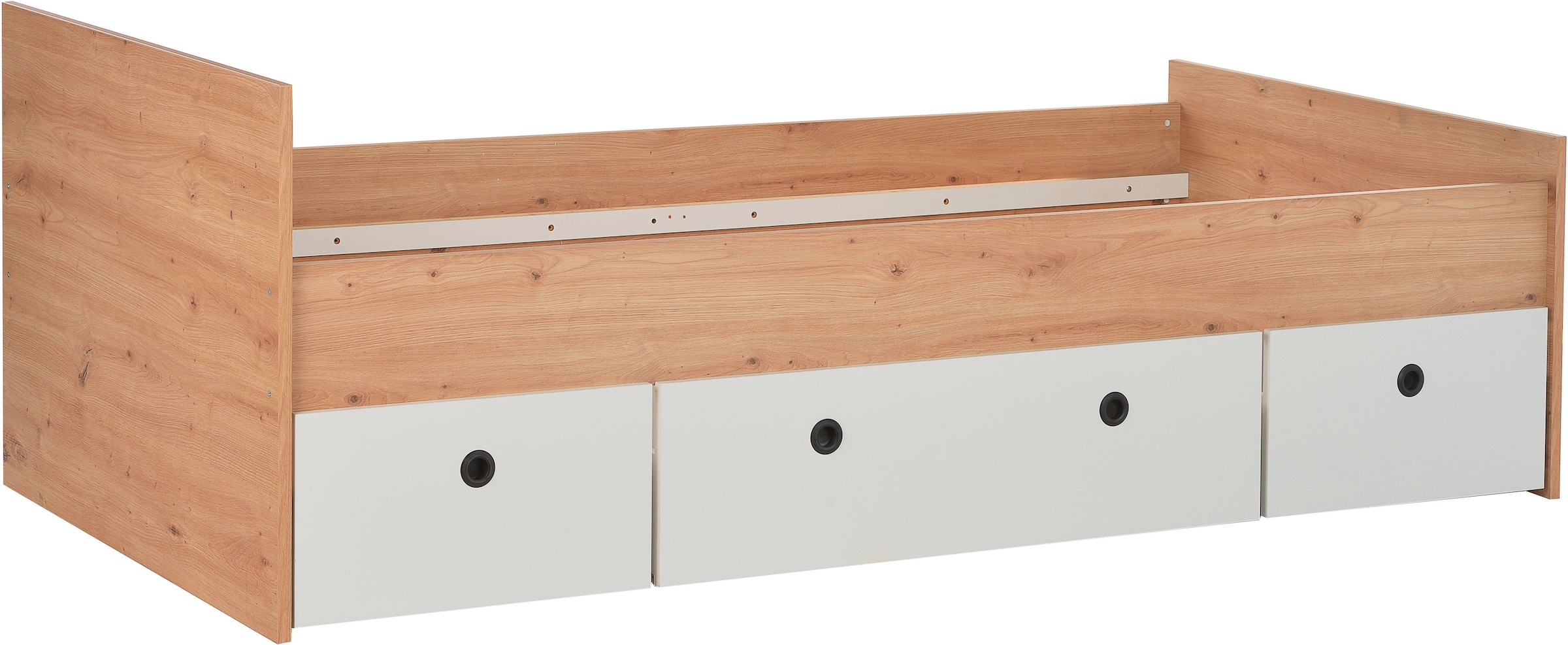 arthur berndt Jugendzimmer-Set »Jugendzimmer-Set »Bente« 5-teilig« 2tlg, 3tlg, 5tlg -Schrank, Bett, Schreibtisch, Sideboard, Standregal, 2 tlg. Artisan Oak Nb/Weiß