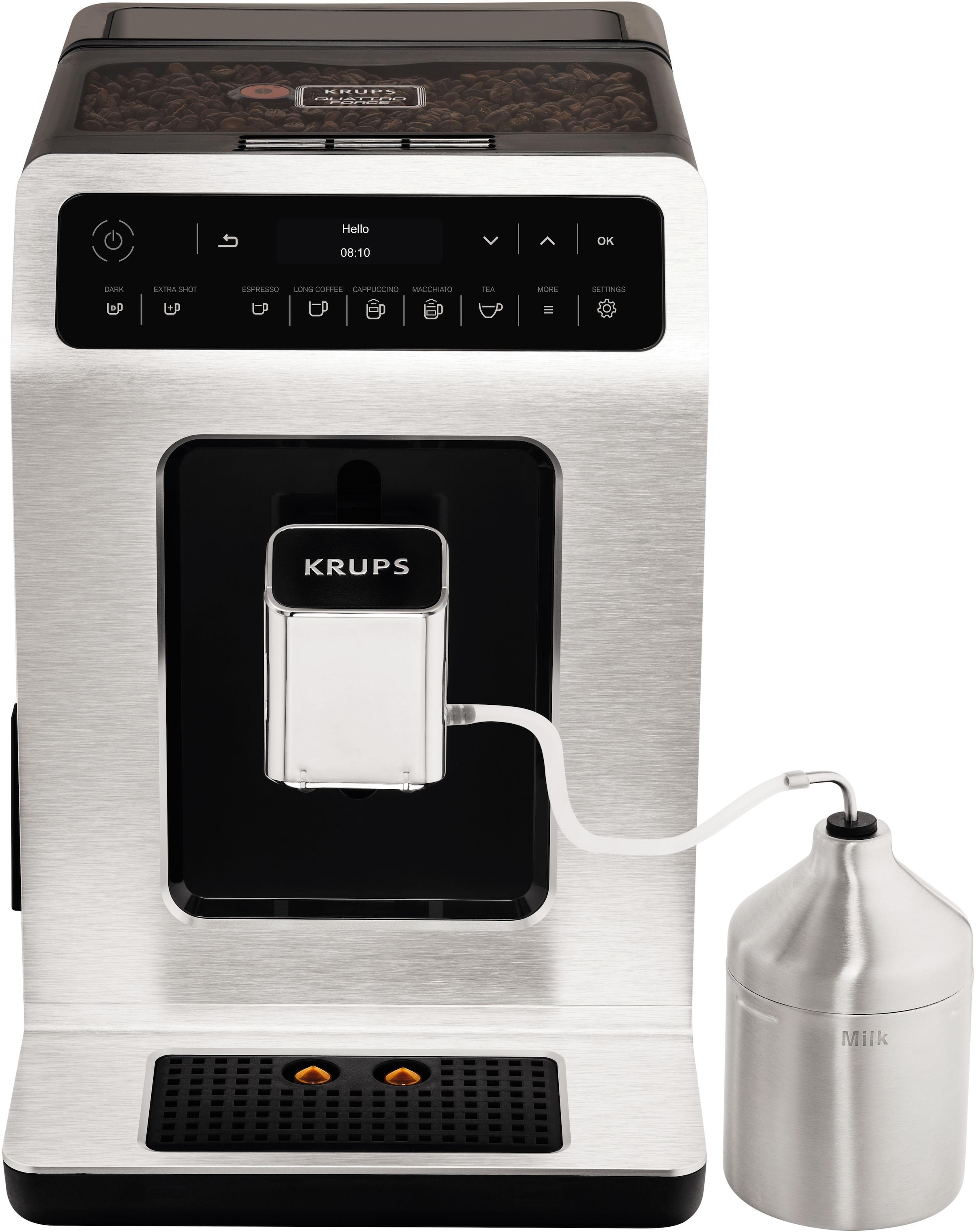 Krups Kaffeevollautomat »EA891D Evidence«, 12 Kaffee- und 3 Tee-Variationen, OLED-Display und Touchscreen