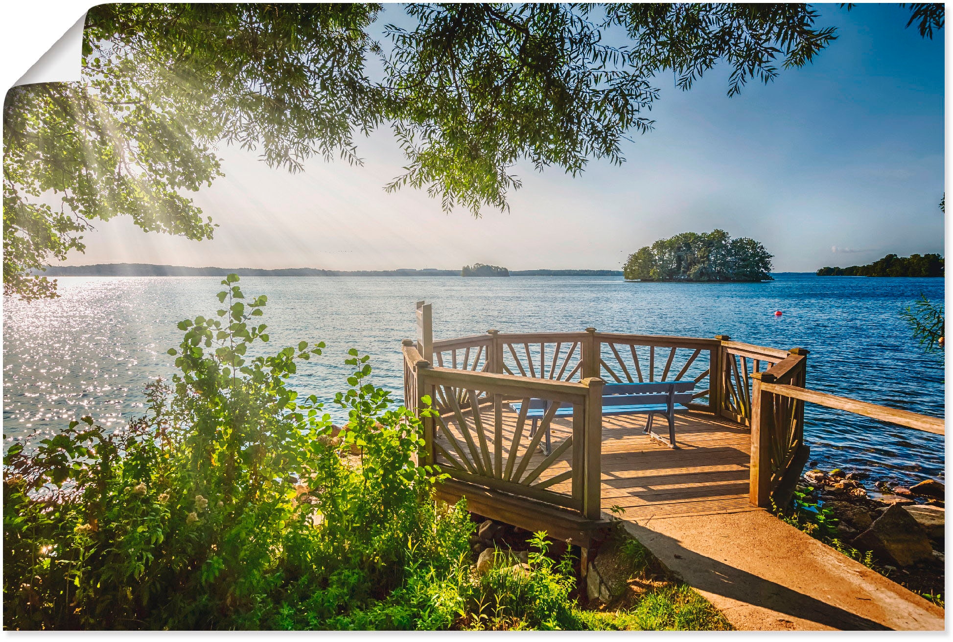 Artland Wandbild »Holsteinsche Schweiz Plöner See« Gewässer 1 Stk. tlg. als Leinwandbild, Poster in verschied. Größen