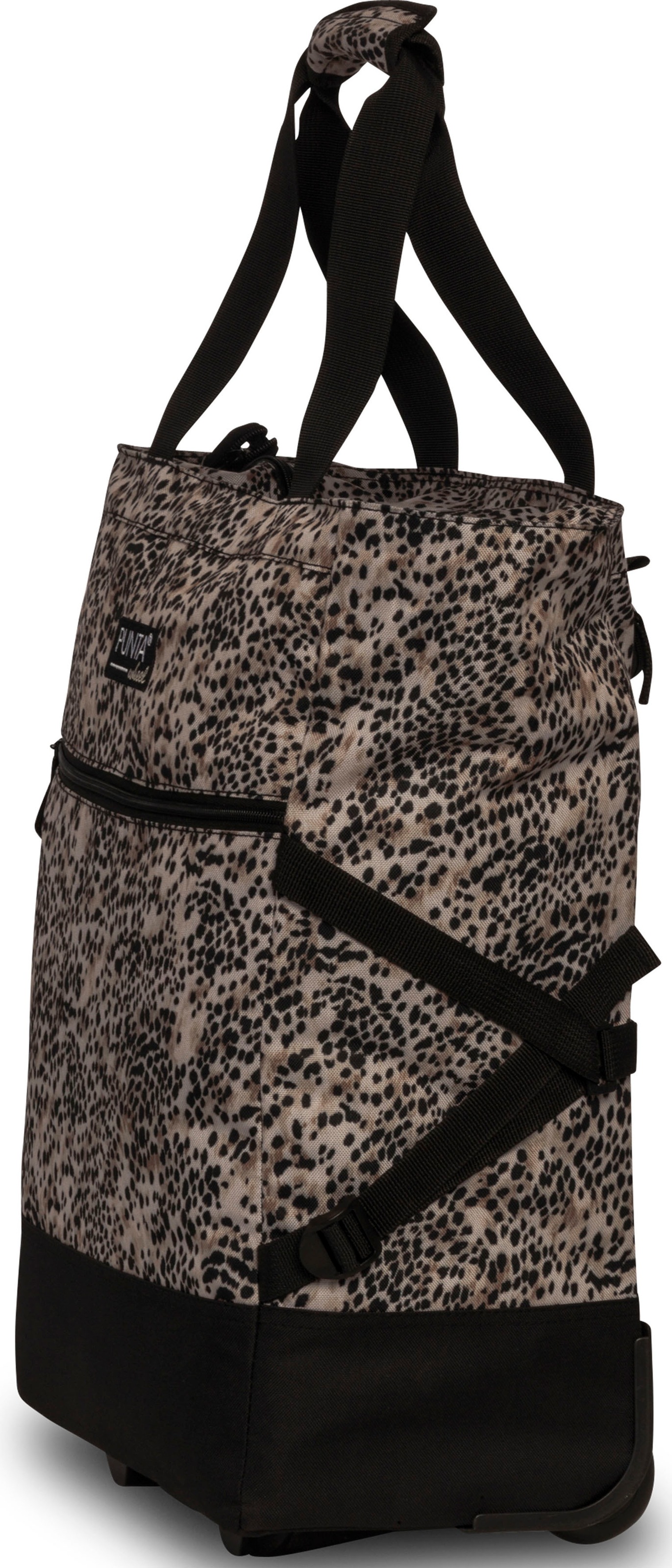 fabrizio® Einkaufstrolley »Punta-Wheel-Shopping-Roller«, (1 tlg.), edler Look mit mit schwarz/beige Muster