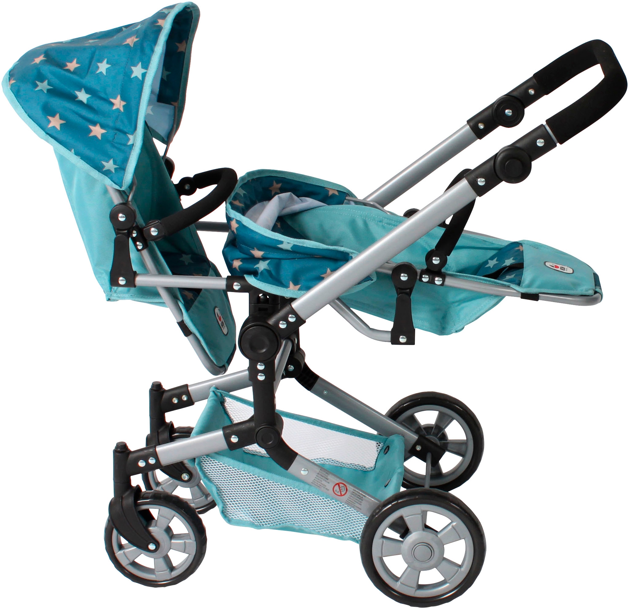 CHIC2000 Puppen-Zwillingsbuggy »Linus Duo« mit zwei abnehmbaren, bis in Liegeposition verstellbaren Sportsitzen