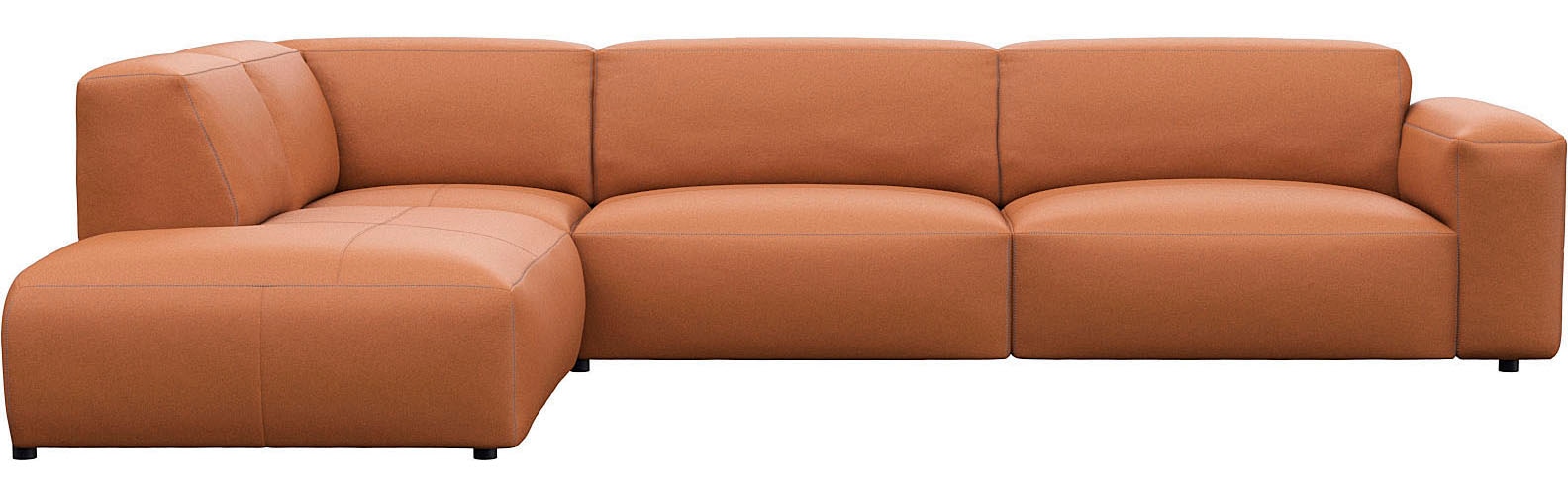 FLEXLUX Ecksofa "Lucera, super bequem durch hochwertigen Sitzaufbau mit Kal günstig online kaufen