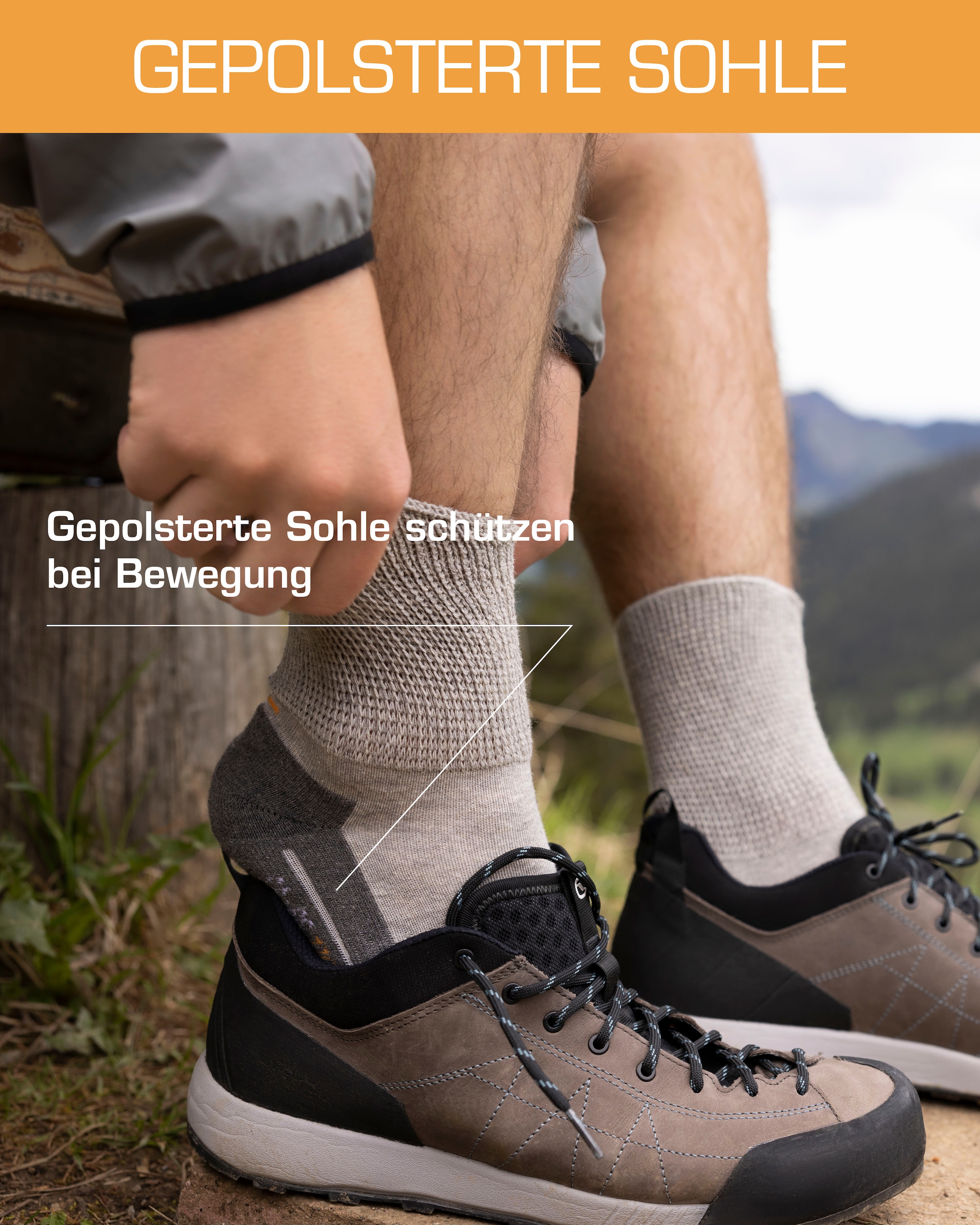 Camano Socken »function« 4 Paar tlg. perfekte Feuchtigkeitsregulation