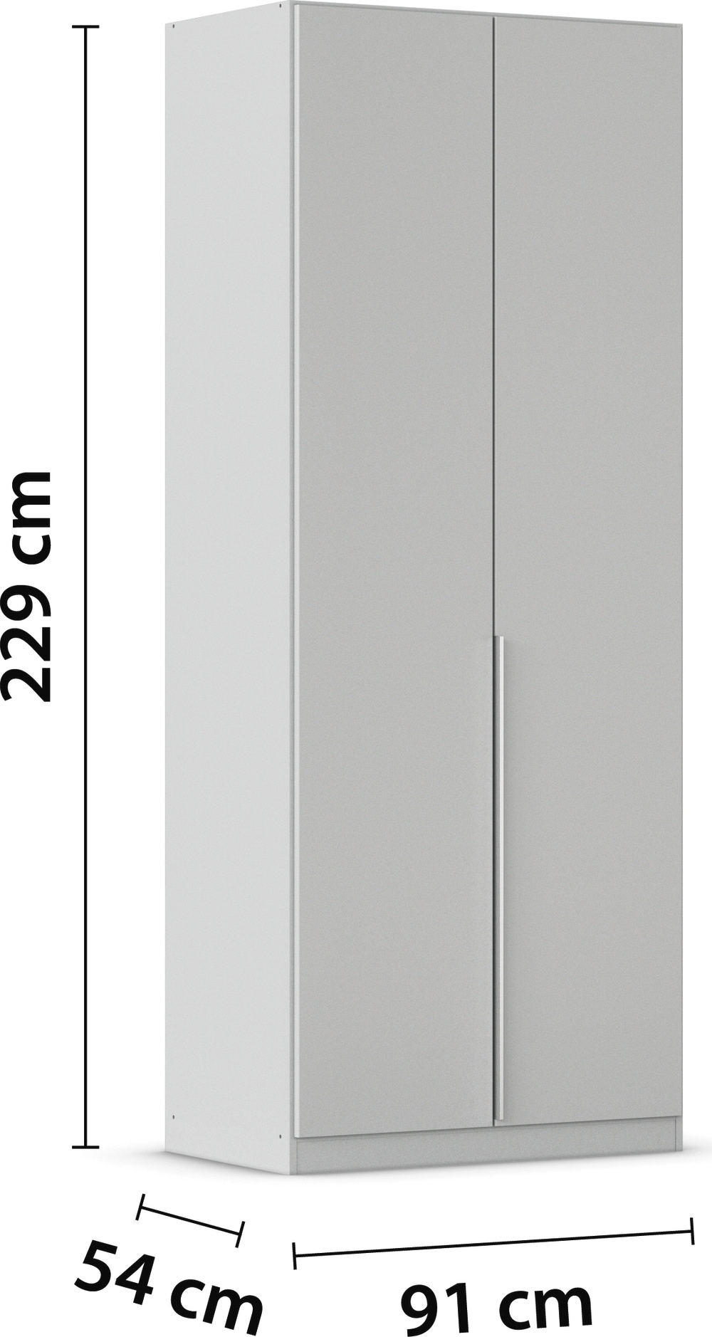 rauch Drehtürenschrank »Kleiderschrank Schrank Garderobe AGORDO TOPSELLER Schlafzimmer«, (in zwei Griff-Farben, Breiten 91-360 cm, Dekor- oder Hochglanzfront), durchdachte Innenausstattung, in 7 Breiten und 2 Höhen MADE IN GERMANY