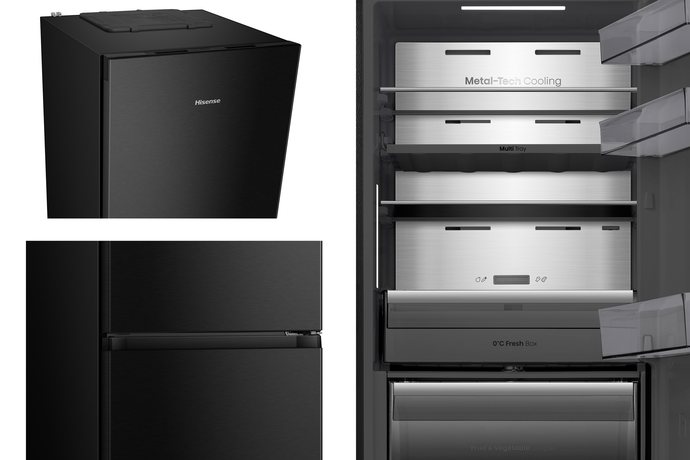 Hisense Kühl-/Gefrierkombination »RB5K330GSFC«, Perfect Kitchenfit