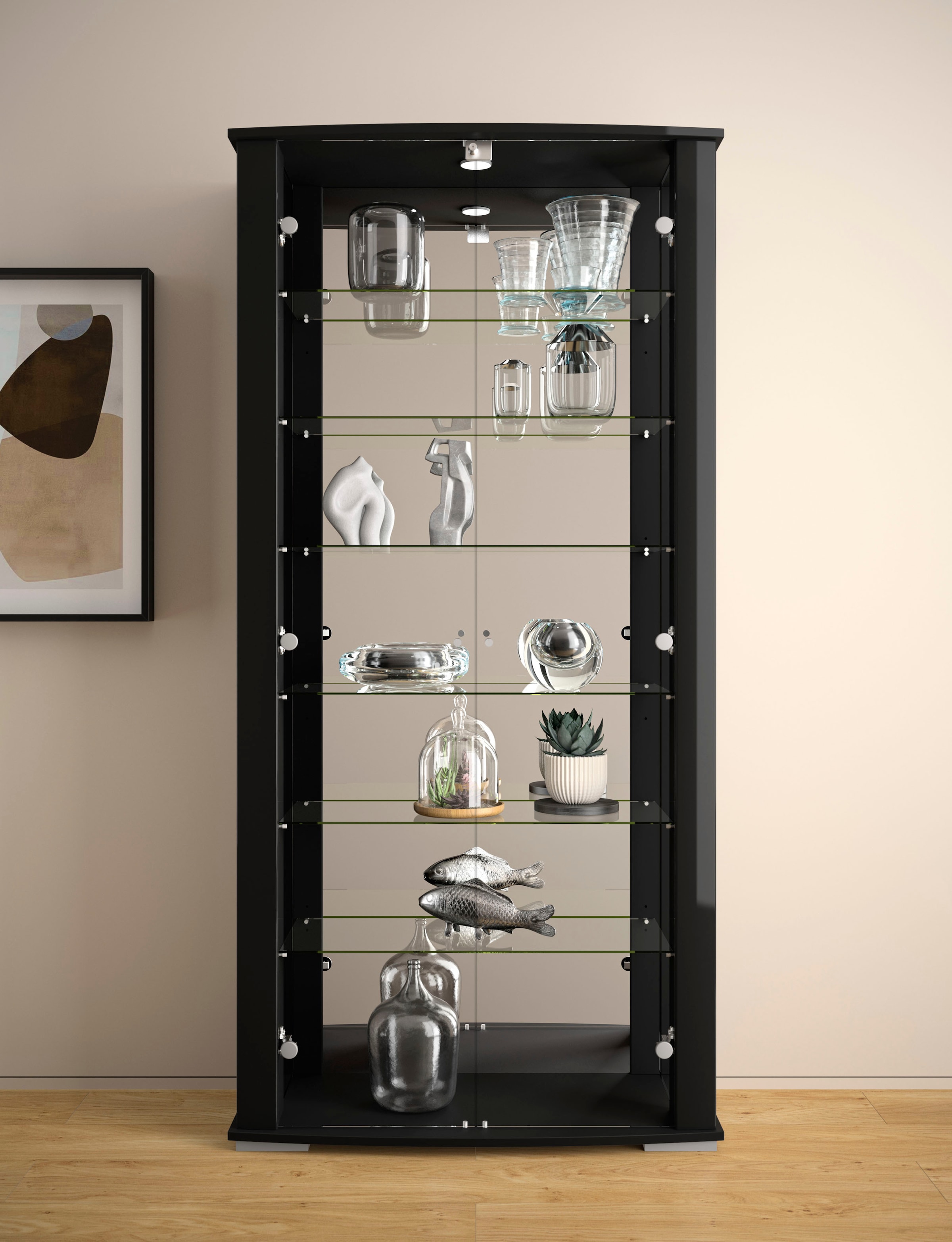 fif möbel Vitrine »STELLA«, Standvitrine/Glasvitrine 2x Glastür,perfekt für günstig online kaufen