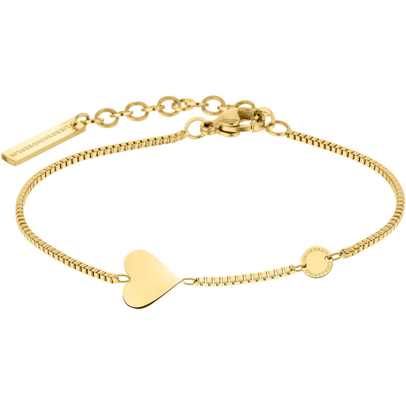 LIEBESKIND BERLIN Armband »Schmuck Geschenk Edelstahl Armkette Herz« gelbgoldfarben 20 cm Schlicht und trotzdem ein Hingucker ist dieses LIEBESKIND...