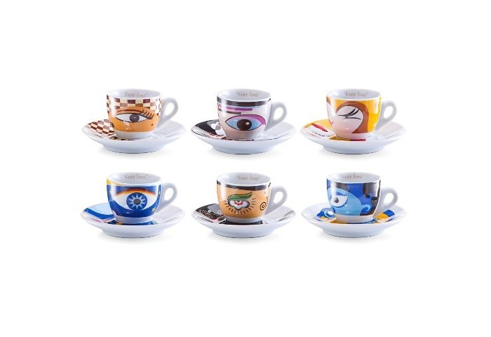 Espressotasse »Magic Eyes«, (Set, 12 tlg.), 6 Tassen, 6 Untertassen