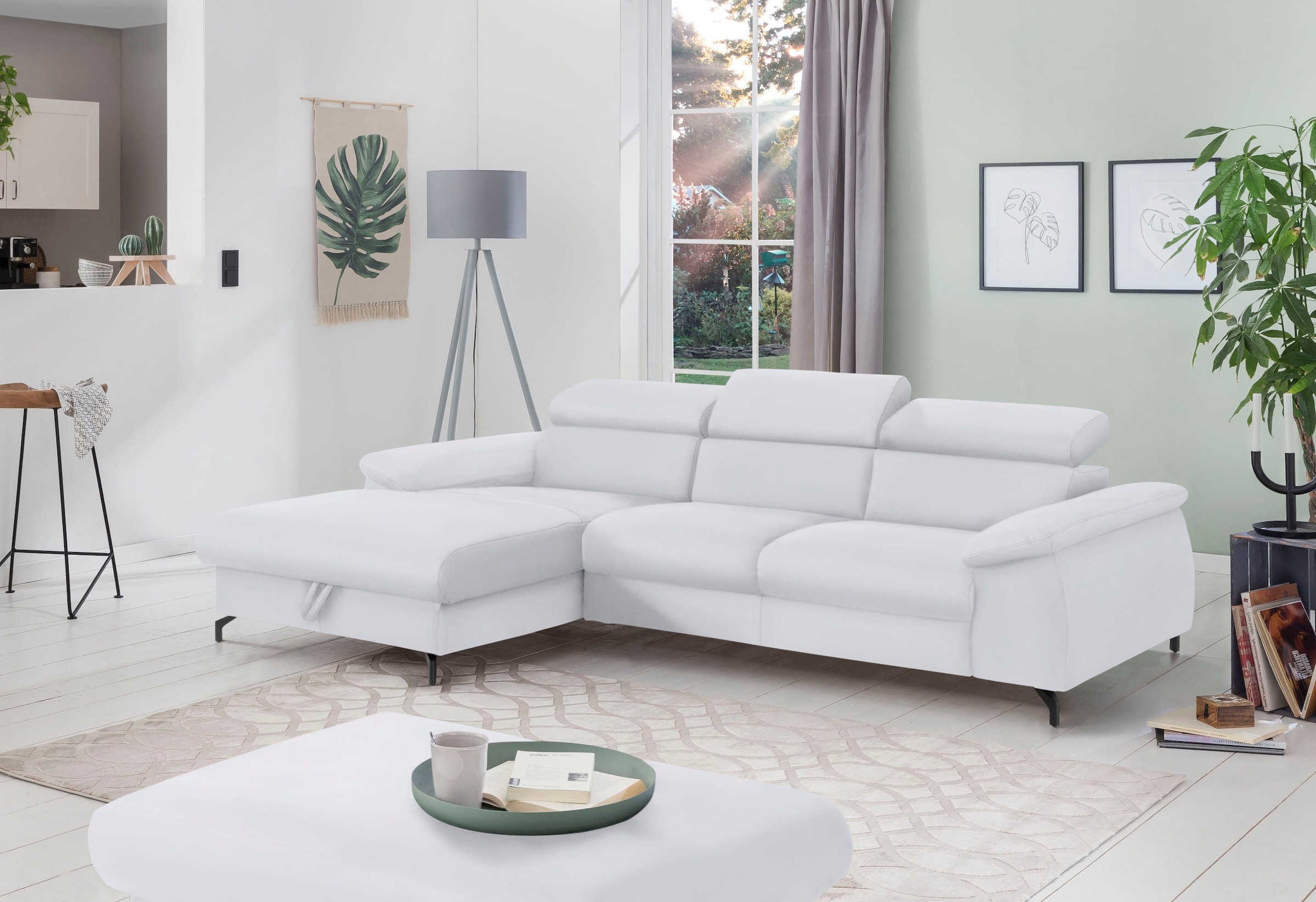 COTTA Polstergarnitur »Komaris L-Form«, (Set), Set bestehend aus: Ecksofa m günstig online kaufen