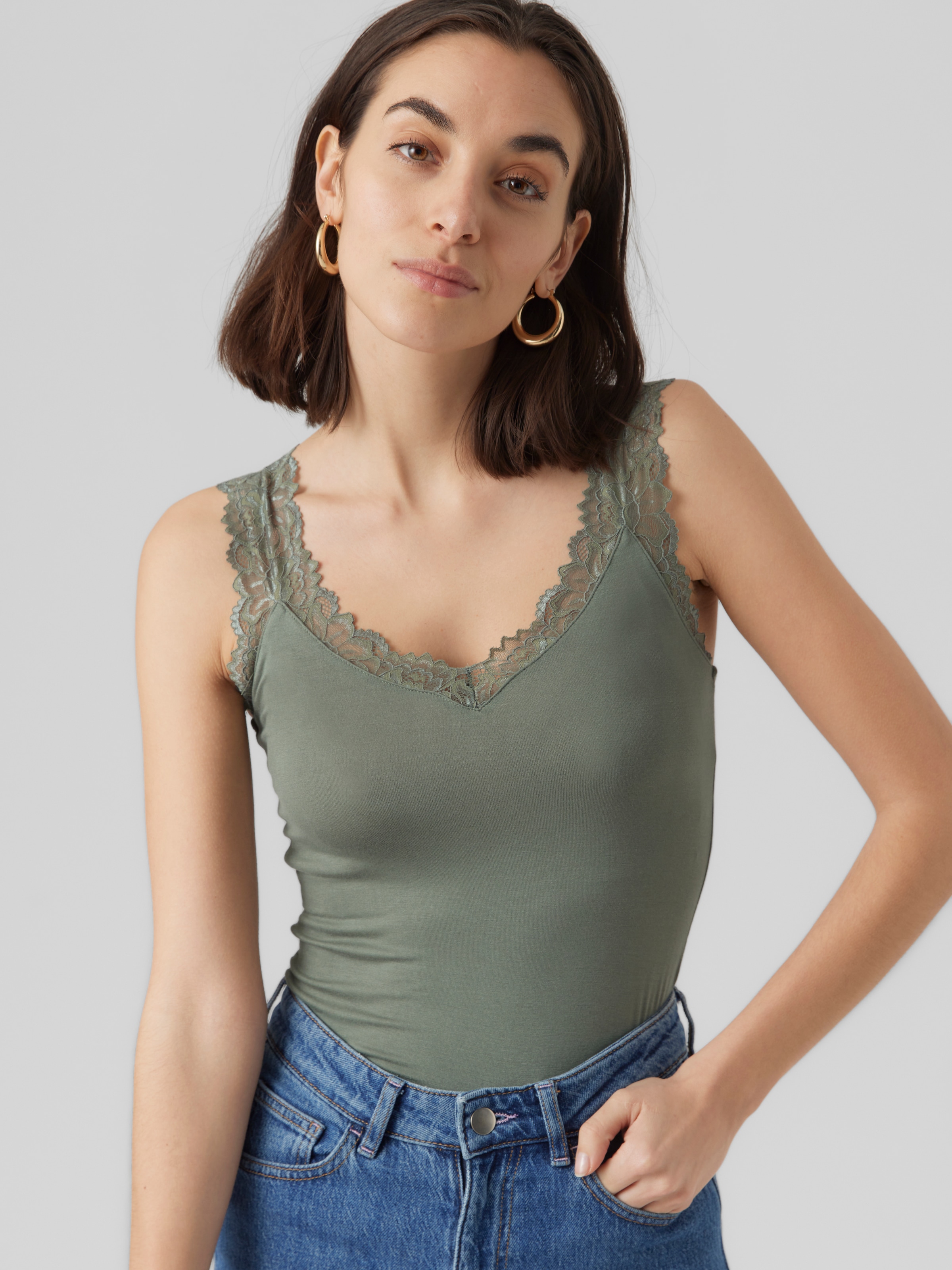 Vero Moda Spitzentop »VMROSA SL TOP JRS NOOS«