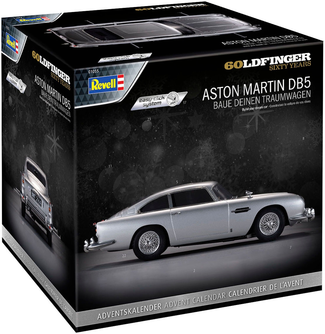 Revell® Spielzeug-Adventskalender »007 -James Bond Aston Martin DB5, Autobausatz zum Zusammenstecken«, ab 10 Jahren
