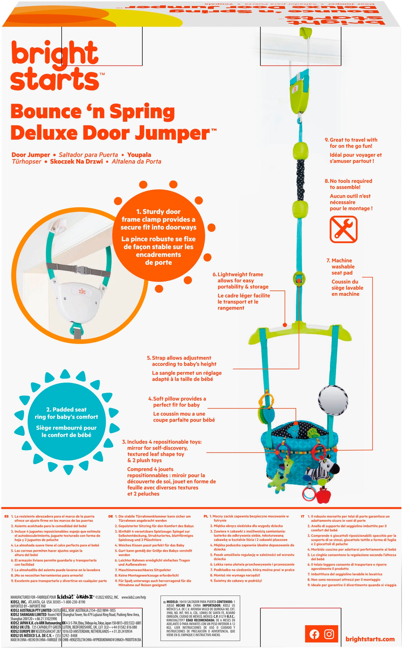 Bright Starts Türhopser »Bounce 'n Spring Deluxe Door Jumper™«