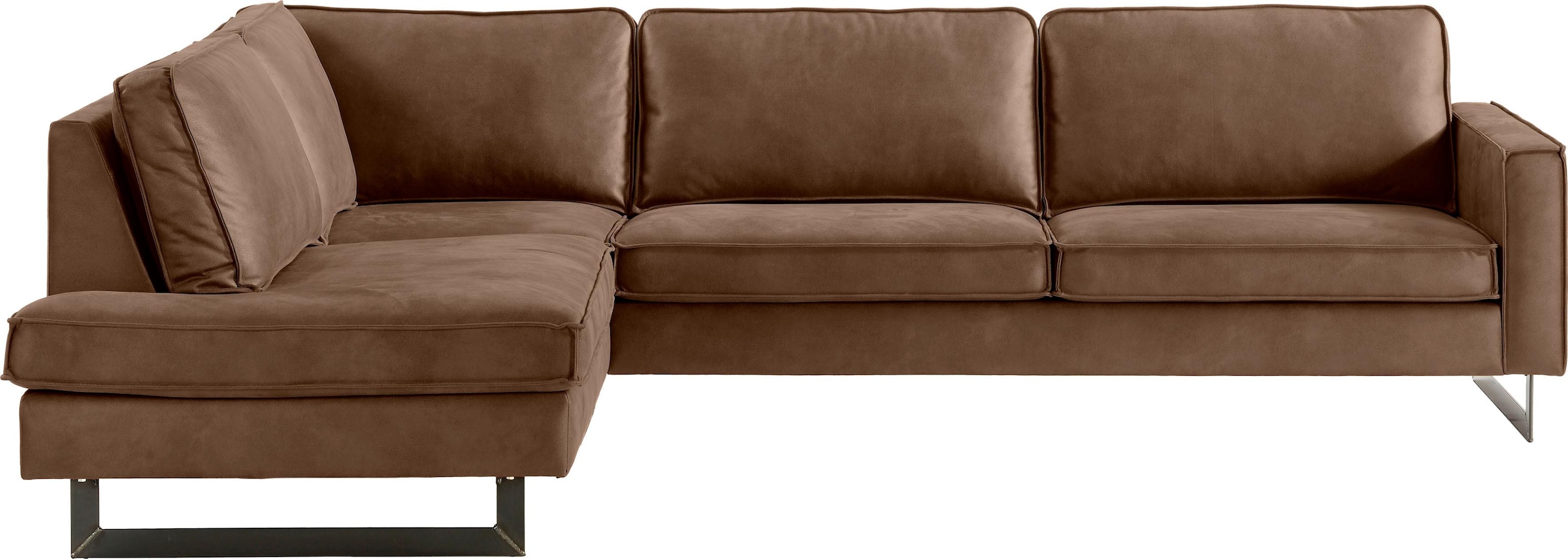 Places of Style Ecksofa »Pinto, 290 cm, Cord, Chenille, Lederoptik, Ottoman günstig online kaufen