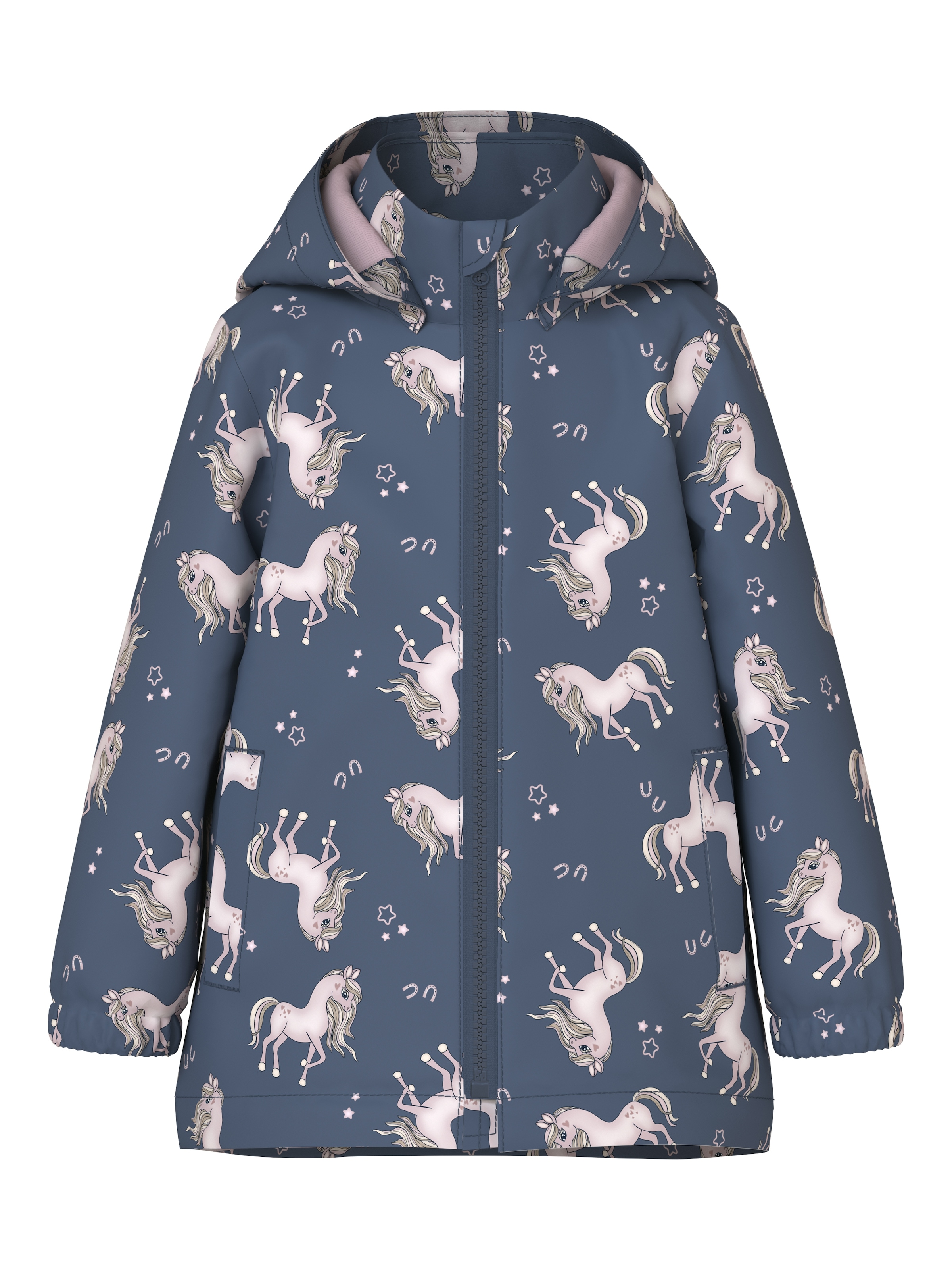 Name It Outdoorjacke »NMFMAXI JACKET LI AOP NOOS« mit Kapuze