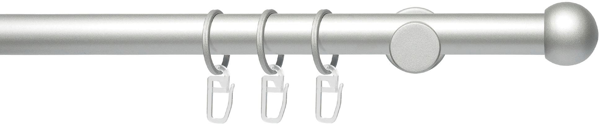 Liedeco Gardinenstange »Fertigstilgarnitur 20 mm Power Kugel« Ø 2 mm 1 läuf günstig online kaufen