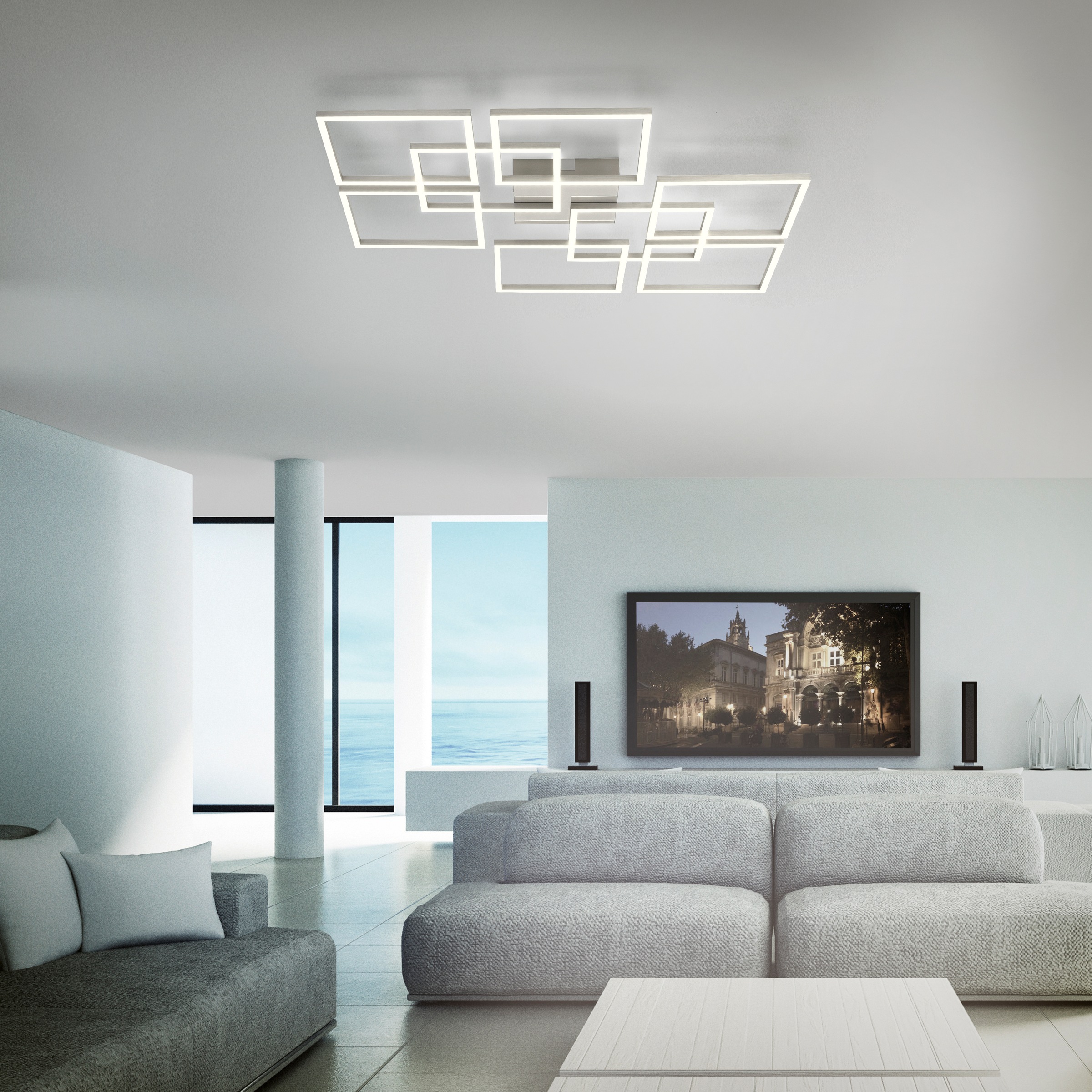 Neuhaus Q SMART HOME LIGHTS LED Deckenleuchte »Q-INIGO« LED-Board 1 Stk. warmweiß - kaltweiß