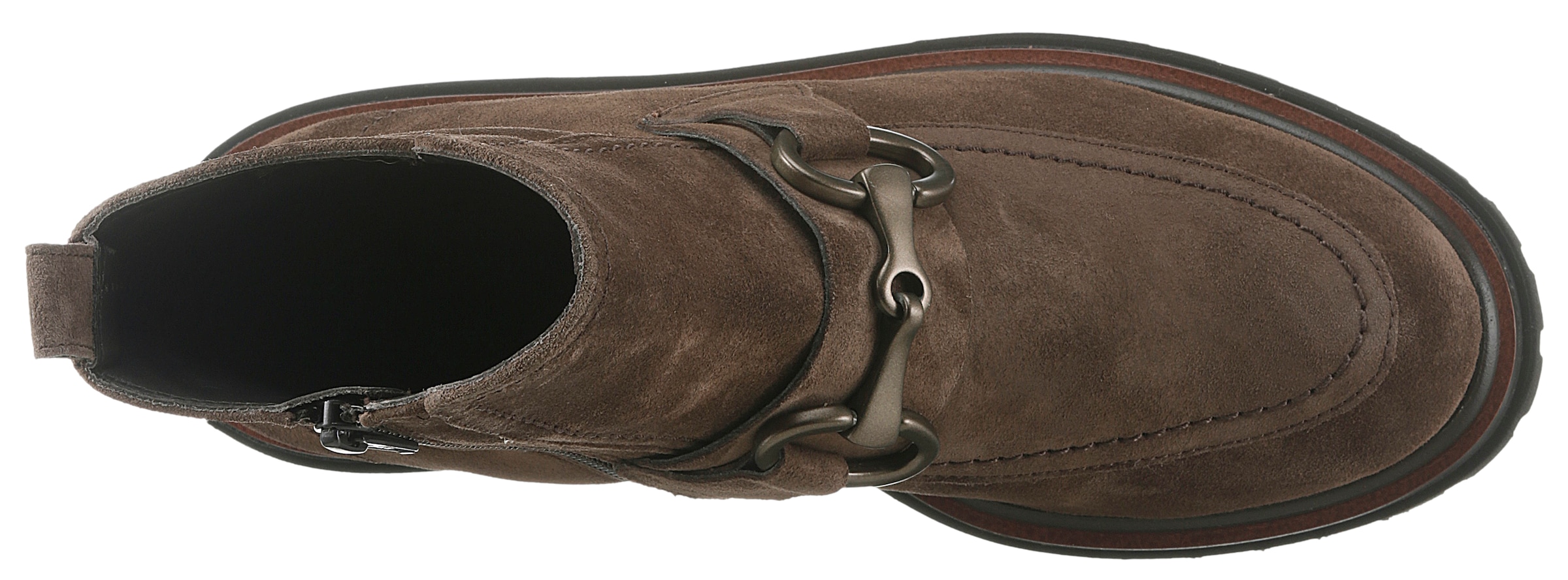 Paul Green Stiefelette, Schlupfboots, Blockabsatz, Herbststiefelette mit Schmuckschließe