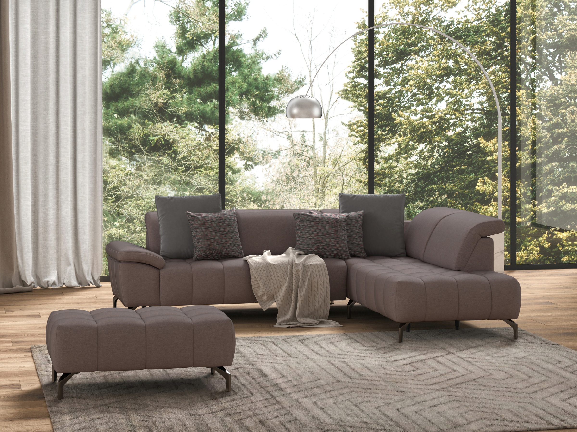 sit&more Ecksofa »Cool L-Form«, wahlweise mit Kopfteilverstellung und Vorzi günstig online kaufen
