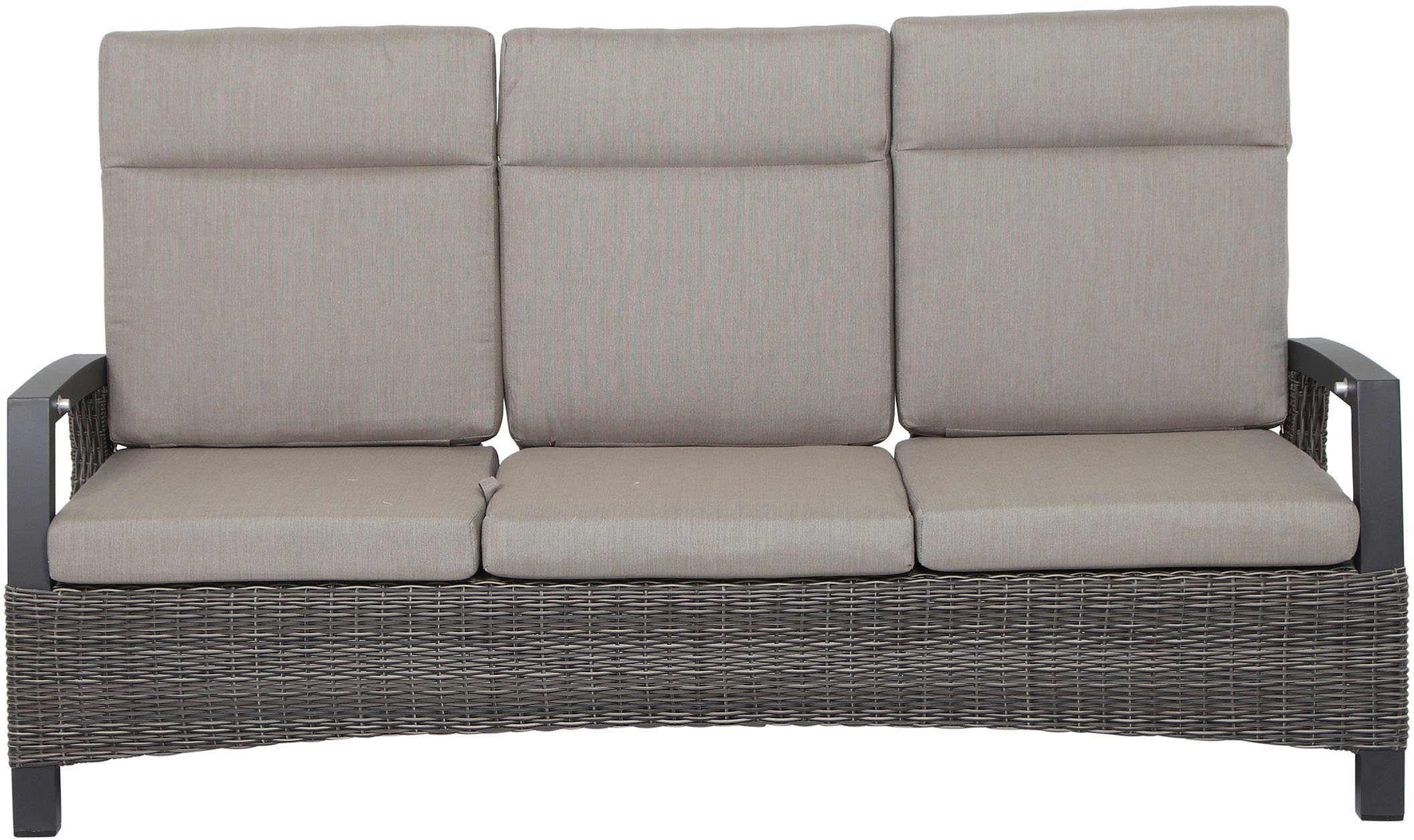 Siena Garden Gartenlounge-Set »Corido«, (Set, 9 tlg.), bestehend aus 2 Sesseln, 1 Sofa, 1 Tisch und 5 Auflagen