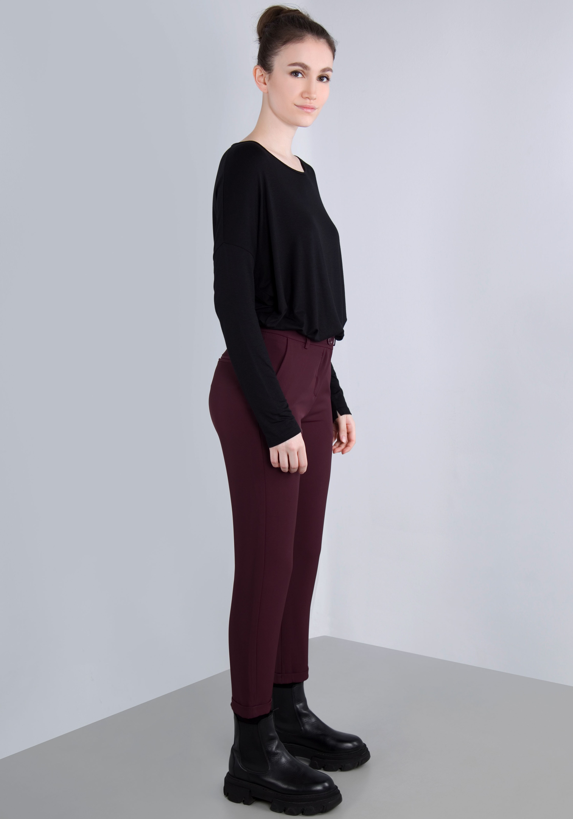 IMPERIAL Webhose  mit Stretch und Umschlagsaum