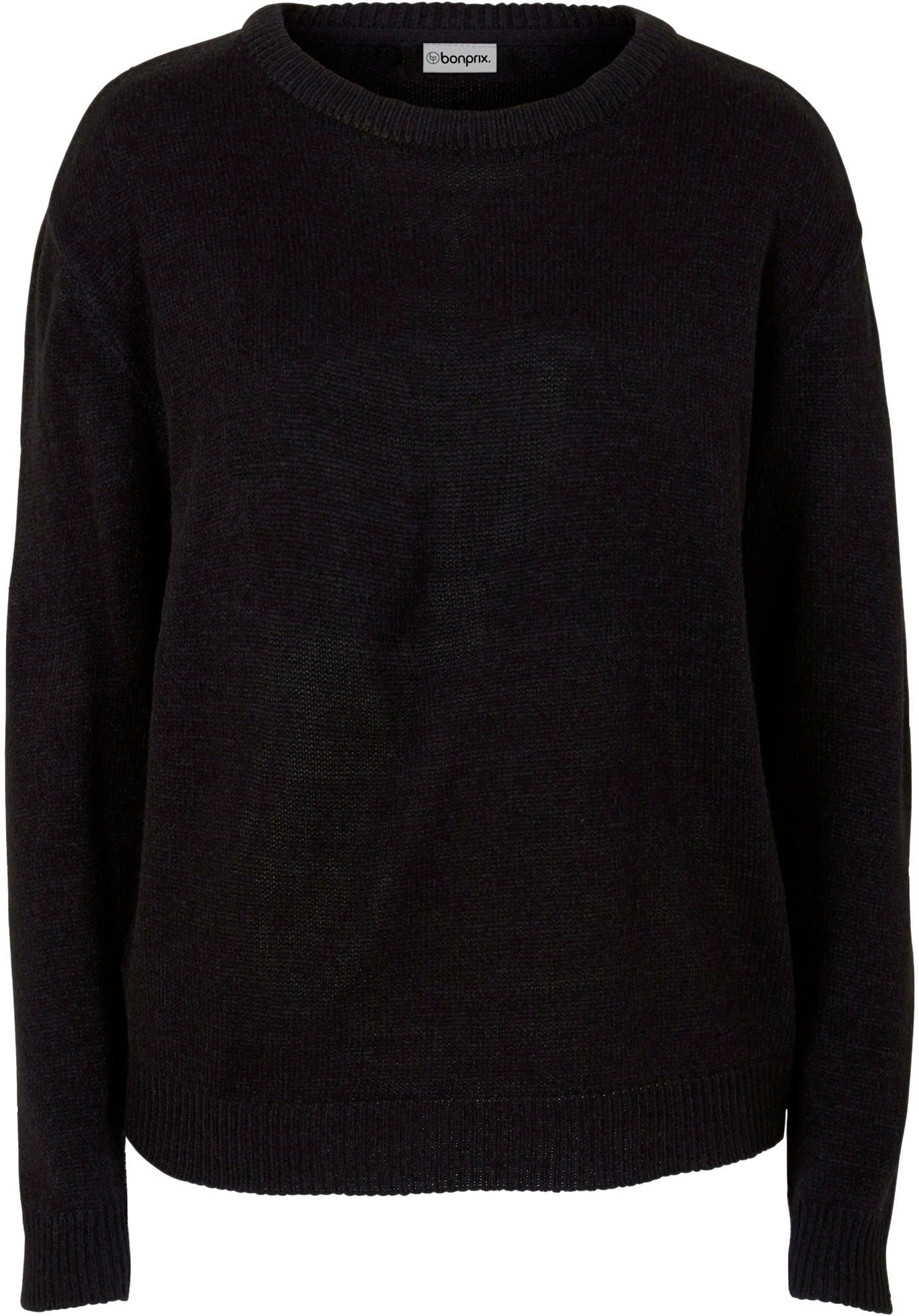 bonprix Strickpullover aus Polyacryl, mit Rundhals-Ausschnitt, lässige Passform