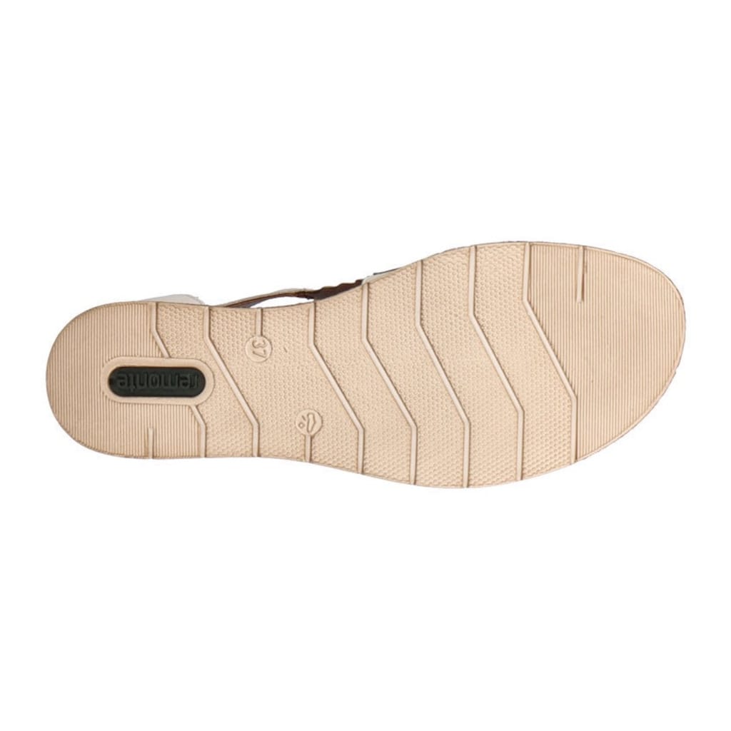 Remonte Keilsandalette, mit floralem Laser-Muster